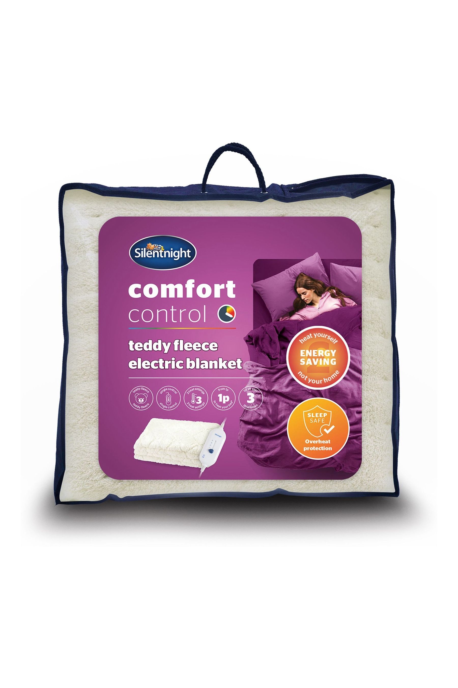 Silent night fleece electric blanket hot sale