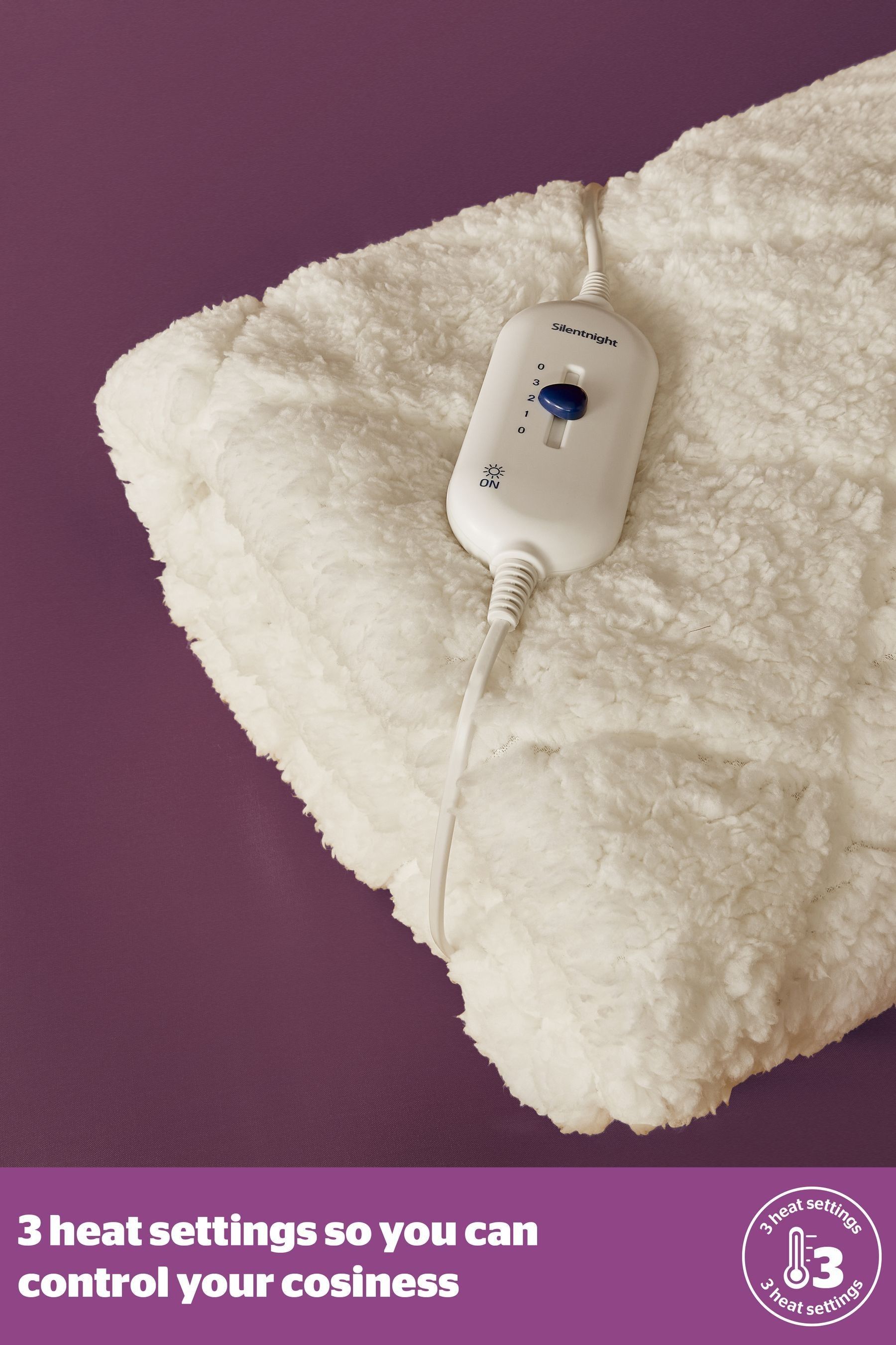 Buy Silentnight Cream Machine Washable Teddy Fleece Electric Blanket from the Next UK online shop