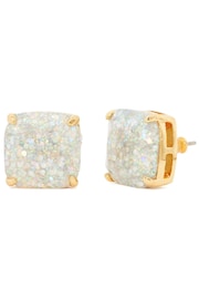 Kate Spade New York Gold Tone Crystal Square Stud Earrings - Image 1 of 2