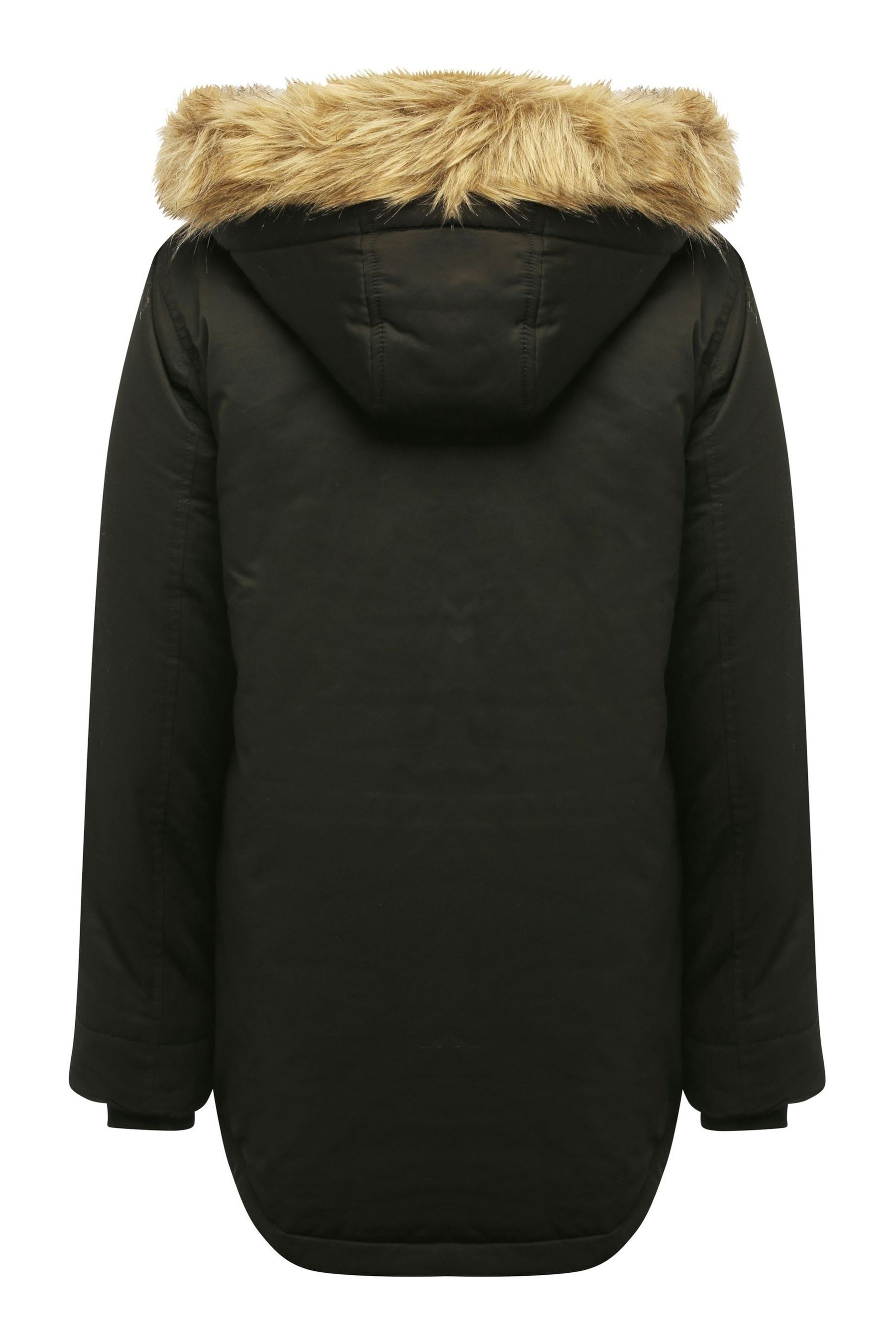 Buy Kylie Black Teen Parka Coat from Next Luxembourg