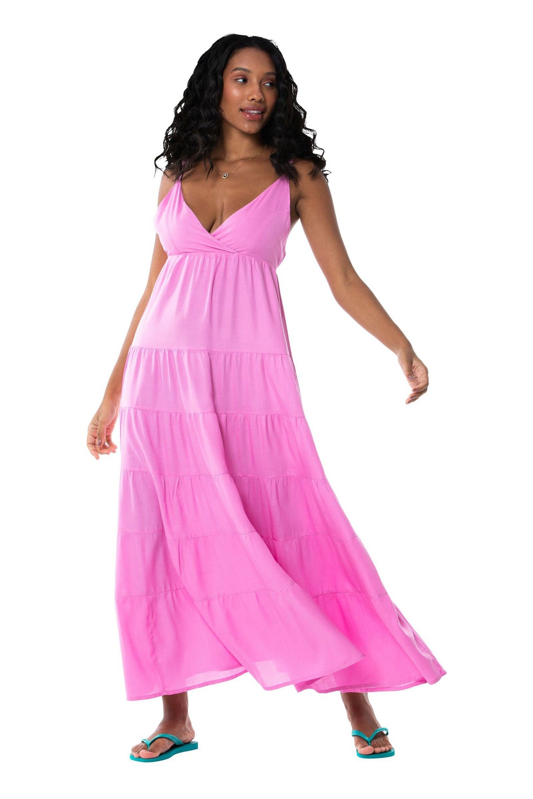 Buy Havaianas Pink Long Basic Beach Dress from the Next UK online shop