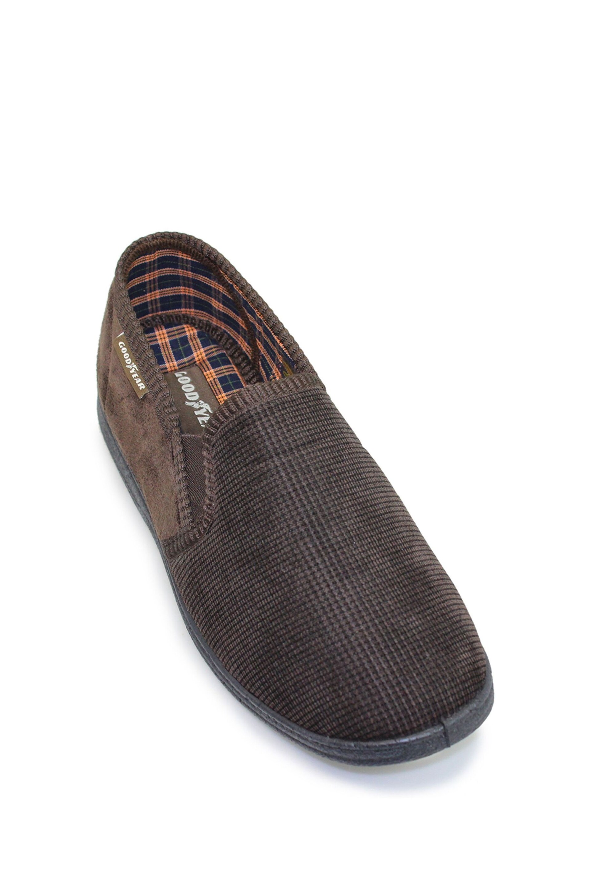 Goodyear Brown Mallory Brown Full Slippers - Image 3 of 4