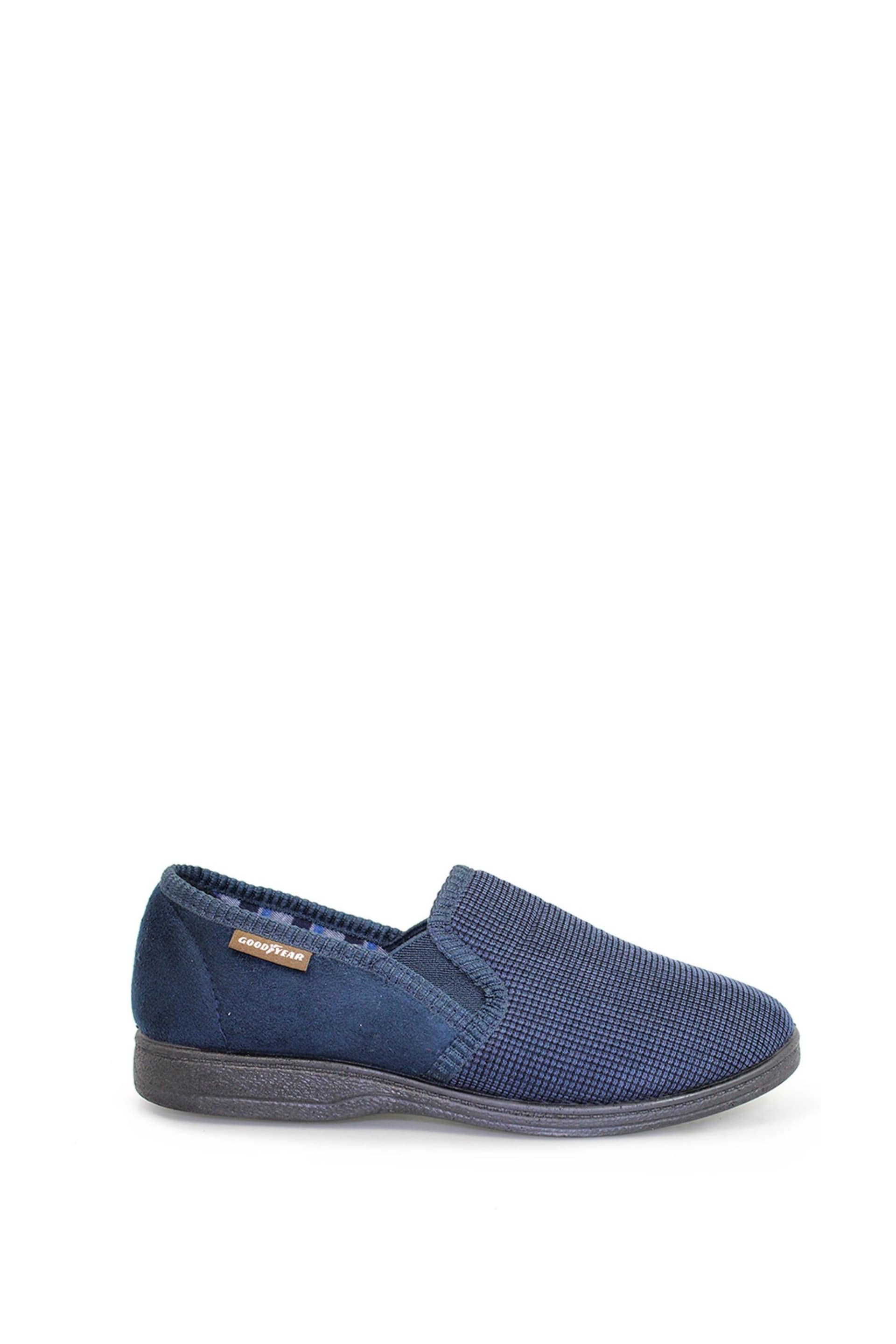 Goodyear Blue Mallory Blue Full Slippers - Image 1 of 4