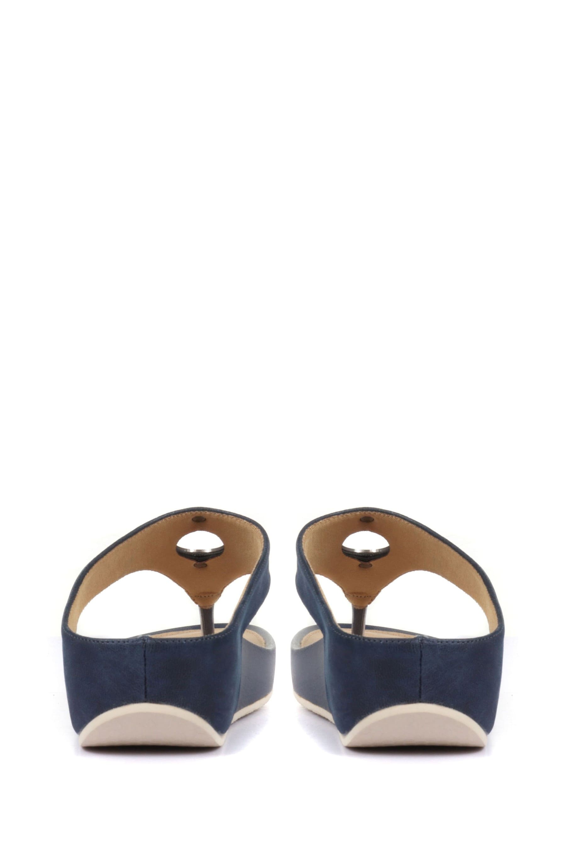 Ladies navy toe post sandals store