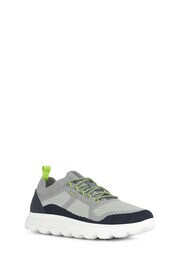 Geox Mens Spherica Blue Sneakers - Image 4 of 5