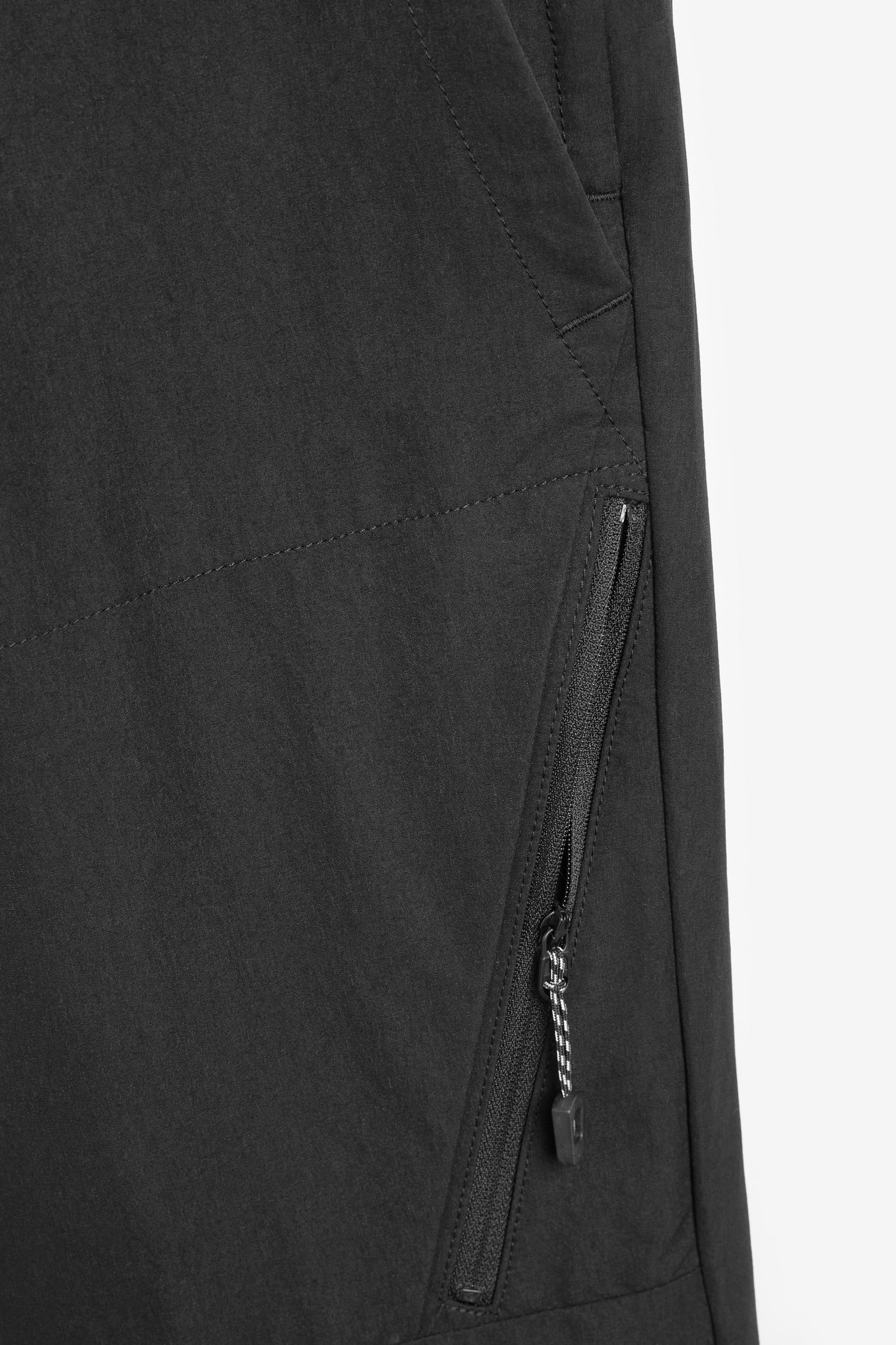 Black Slim Shower Resistant Walking Trousers - Image 5 of 5