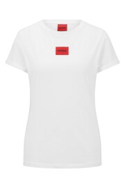 HUGO Slim Fit Box Logo T-Shirt - Image 4 of 4