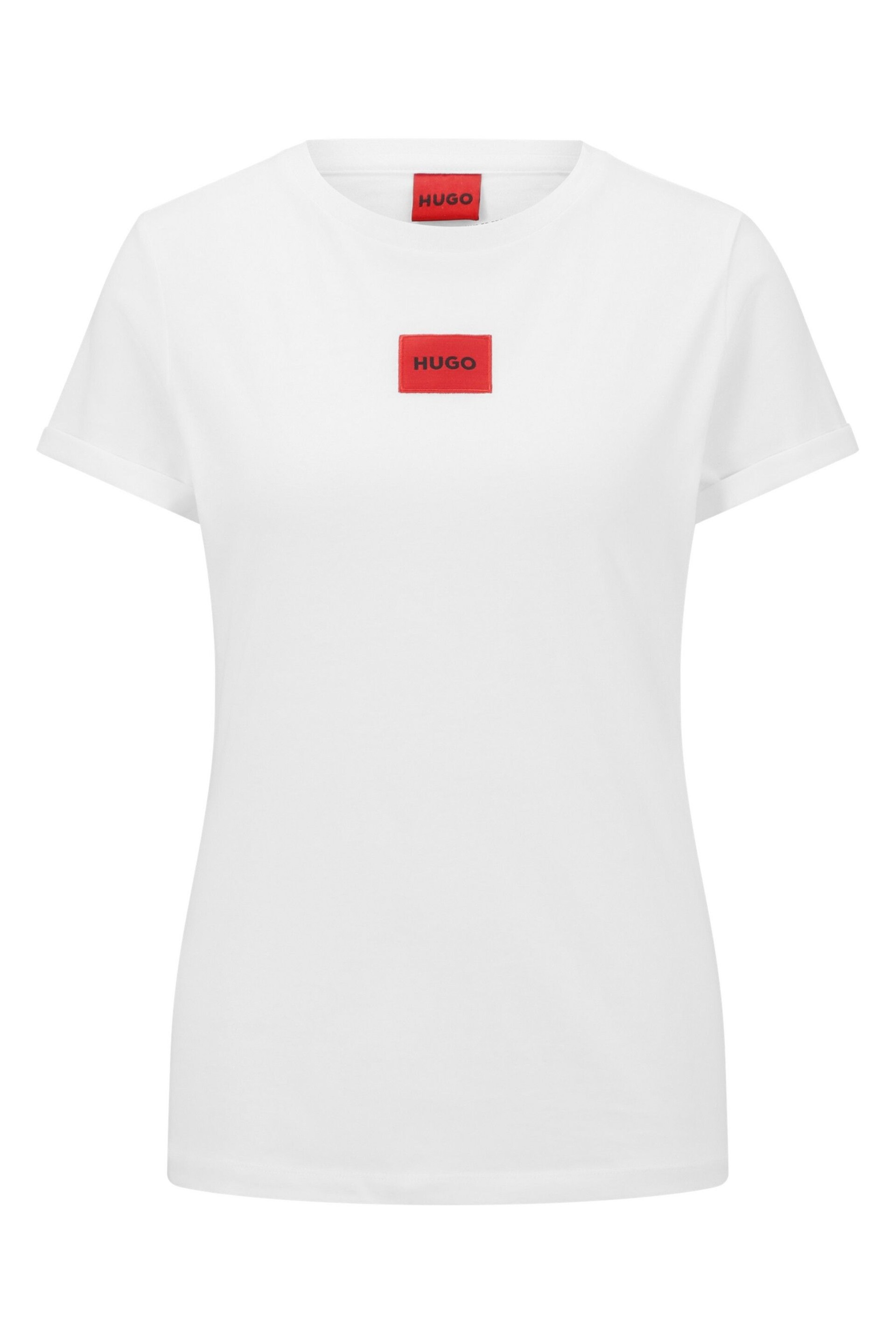 HUGO Slim Fit Box Logo T-Shirt - Image 4 of 4