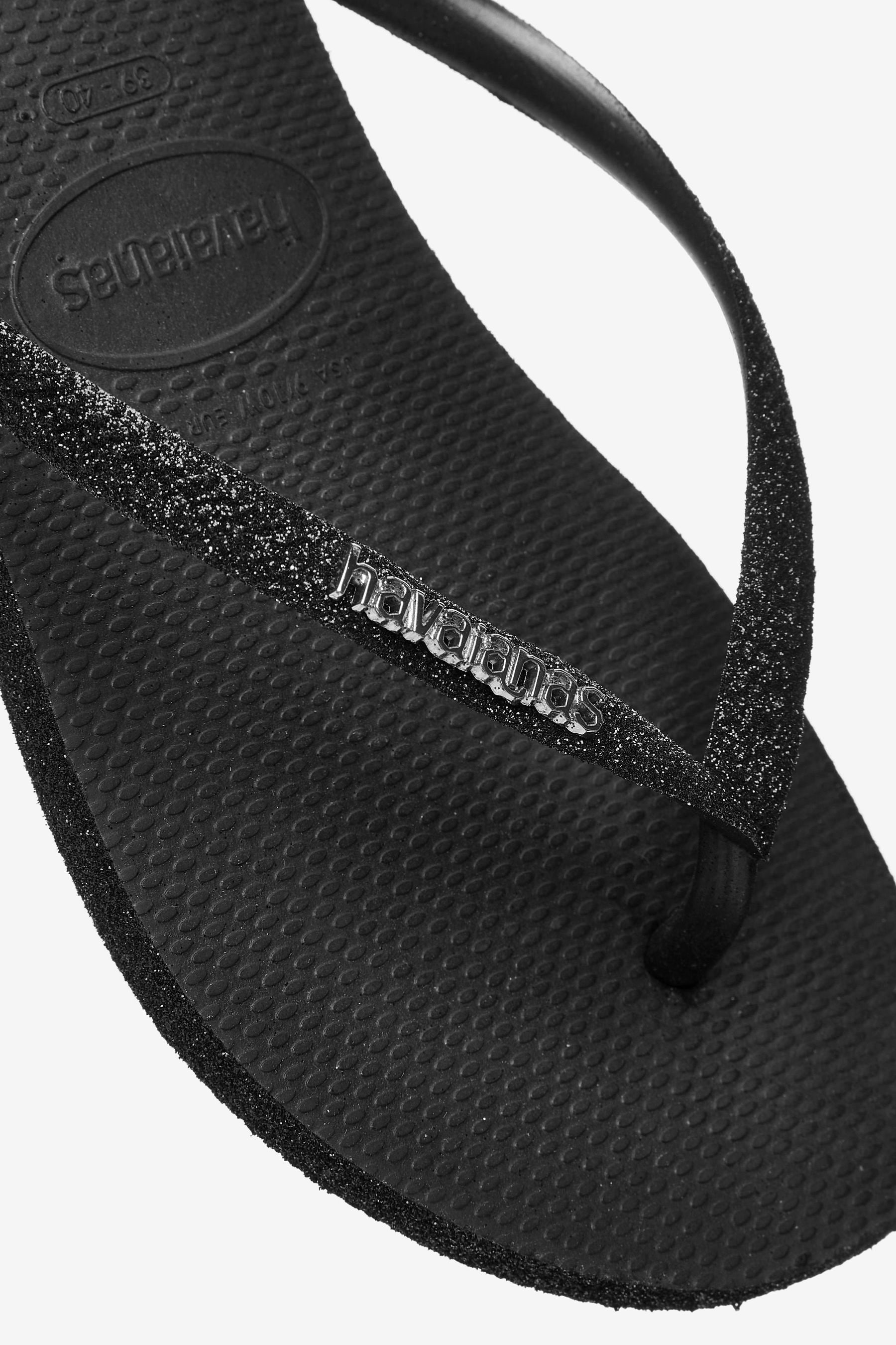 Black glitter havaianas uk online