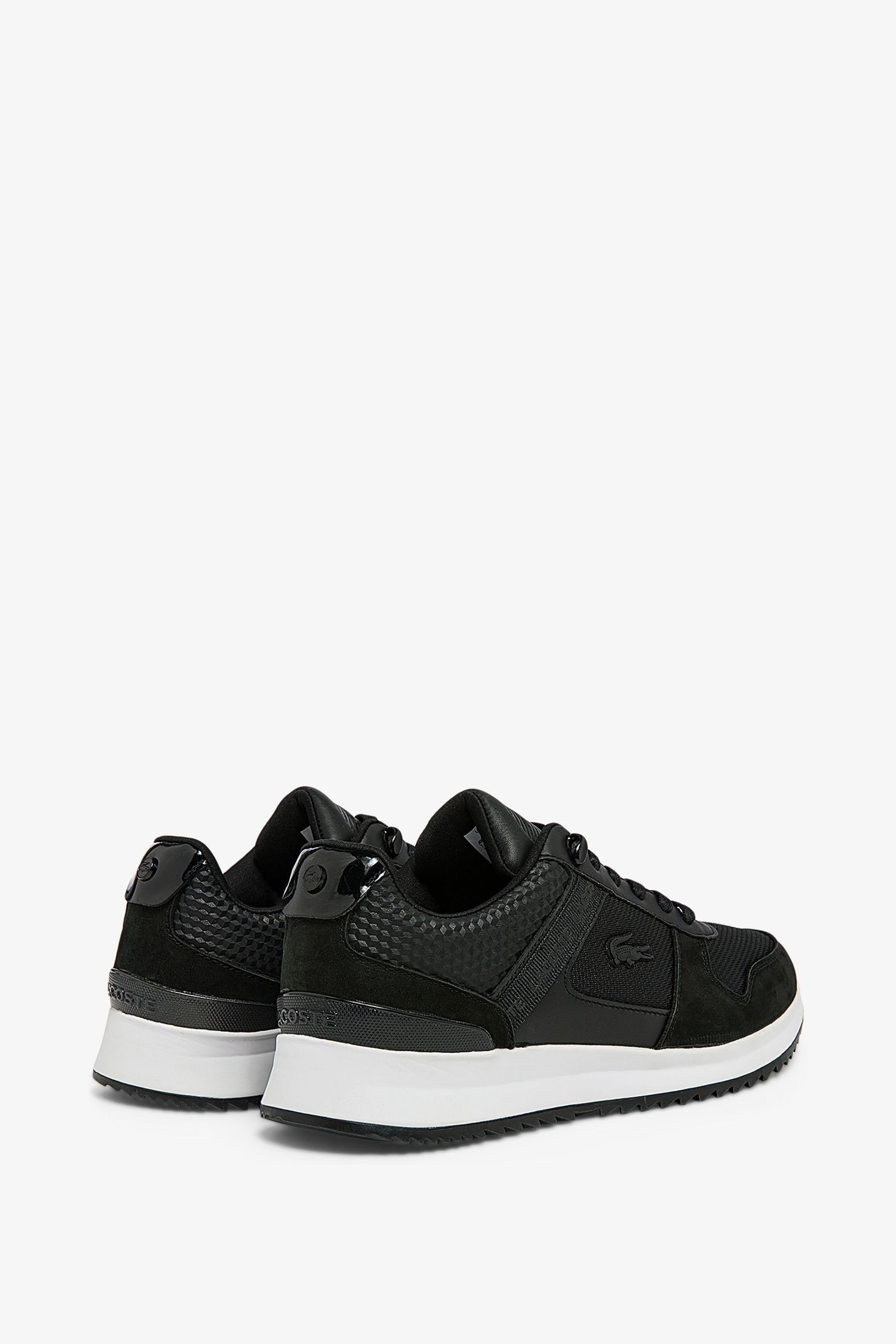 Buy Lacoste Mens Black Joggeur 2.0 Leather Trainers from Next Luxembourg