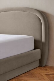 Soft Velvet Mink Brown Arlo Upholstered Ottoman Storage Bed Frame - Image 5 of 8