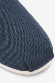 Navy Blue Canvas Slip-On Shoes - Image 5 of 5