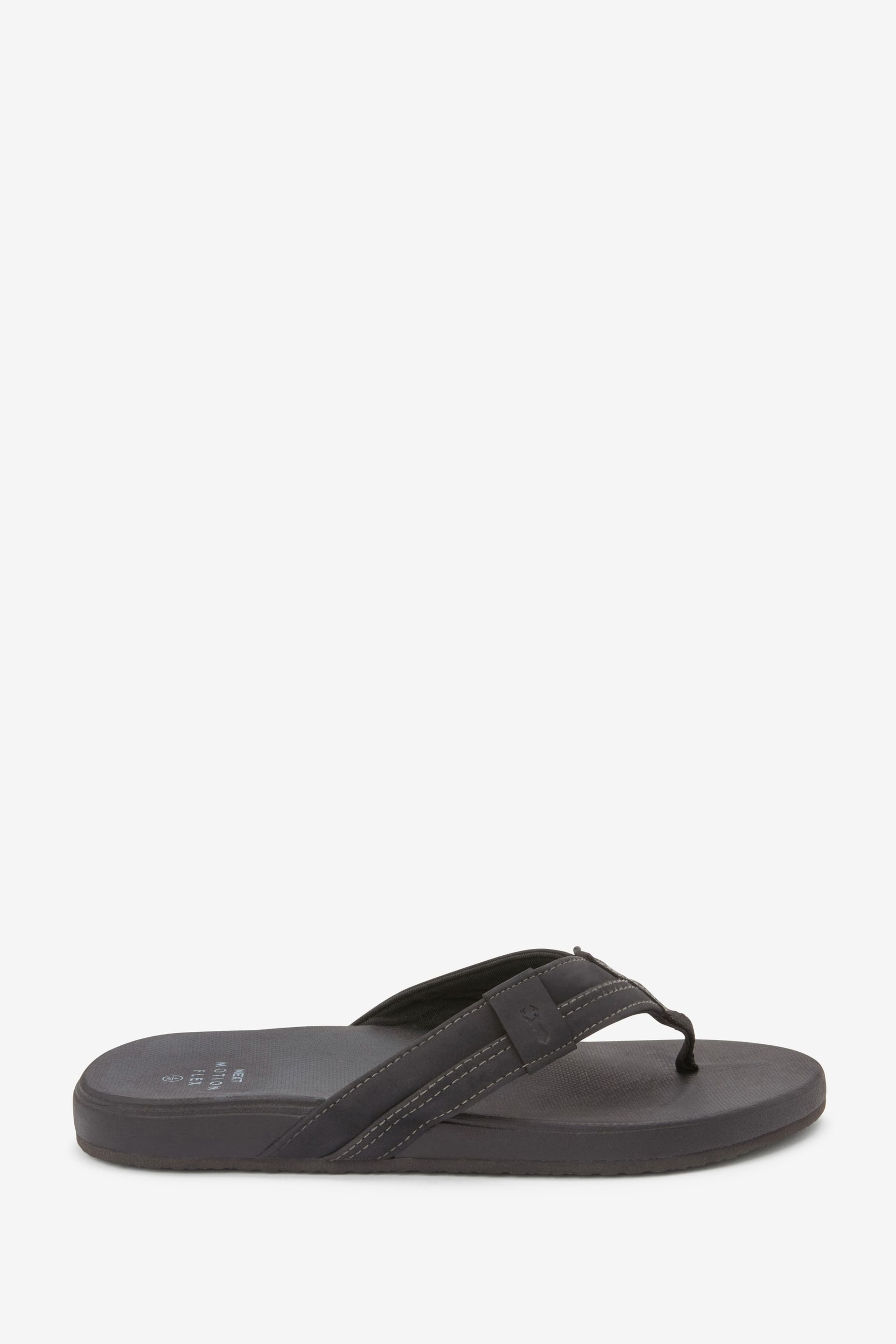 Black Motionflex Flip Flops - Image 2 of 5