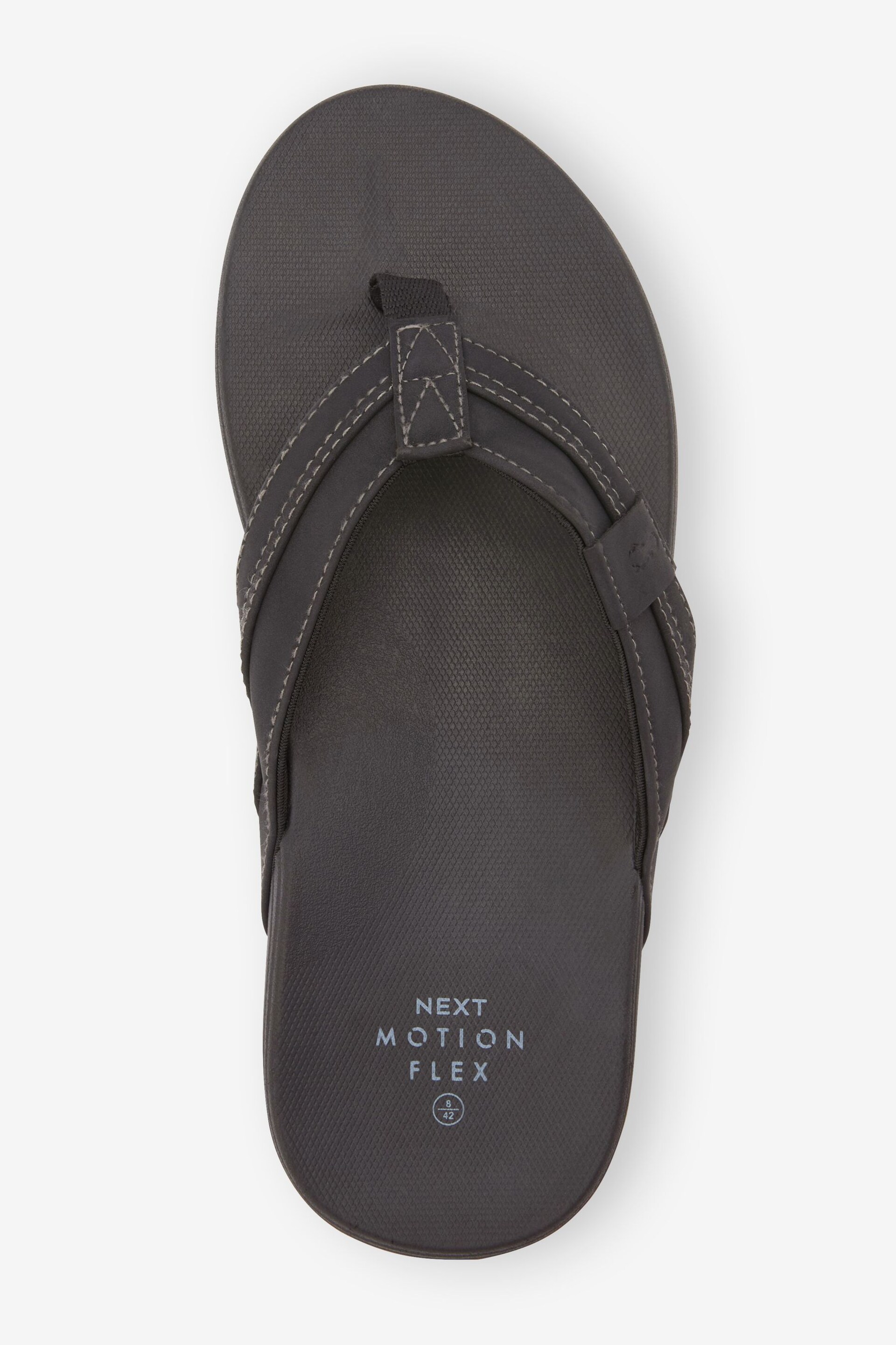 Black Motionflex Flip Flops - Image 4 of 5