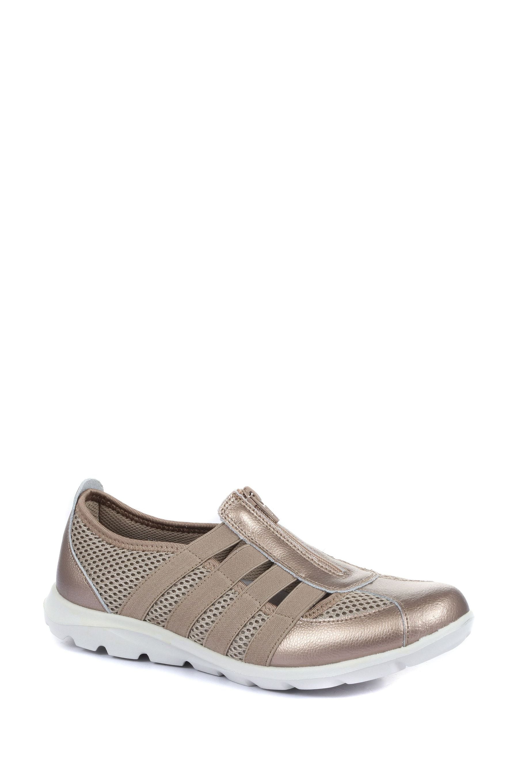 Buy Pavers Pewter Ladies Wide Fit Casual Slip On Shoes from Next Luxembourg