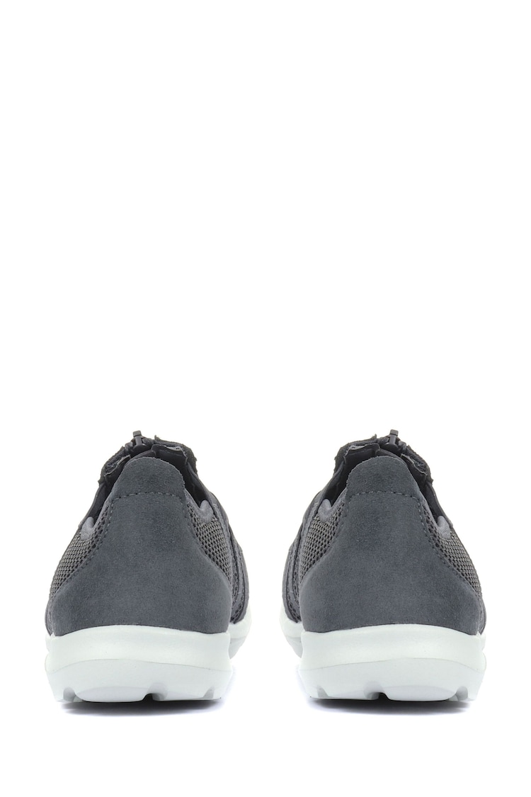 Pavers Grey Ladies Wide Fit Casual Slip-On Shoes - Image 2 of 5