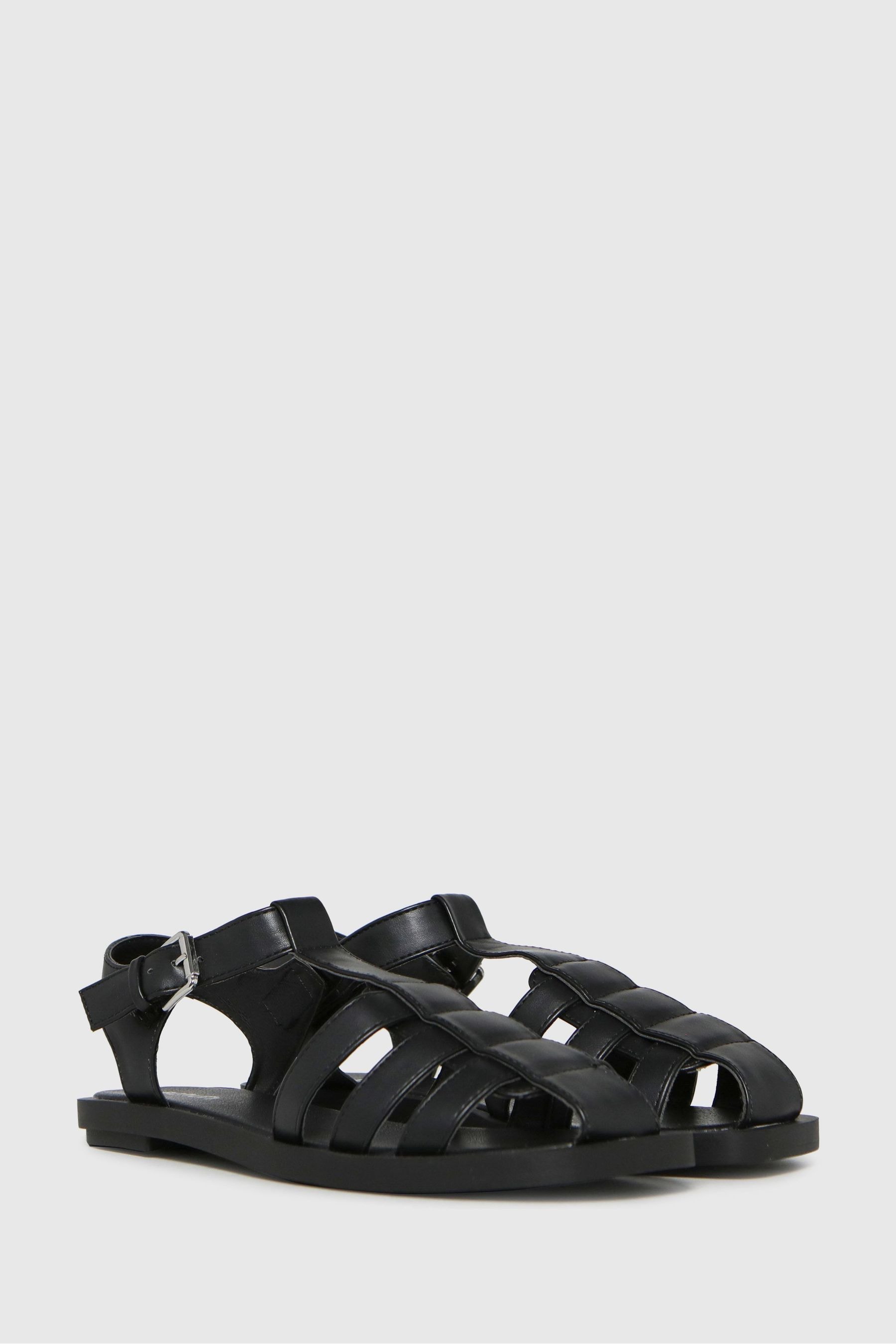 Buy Schuh Luella Black Fisherman Sandals from Next Luxembourg