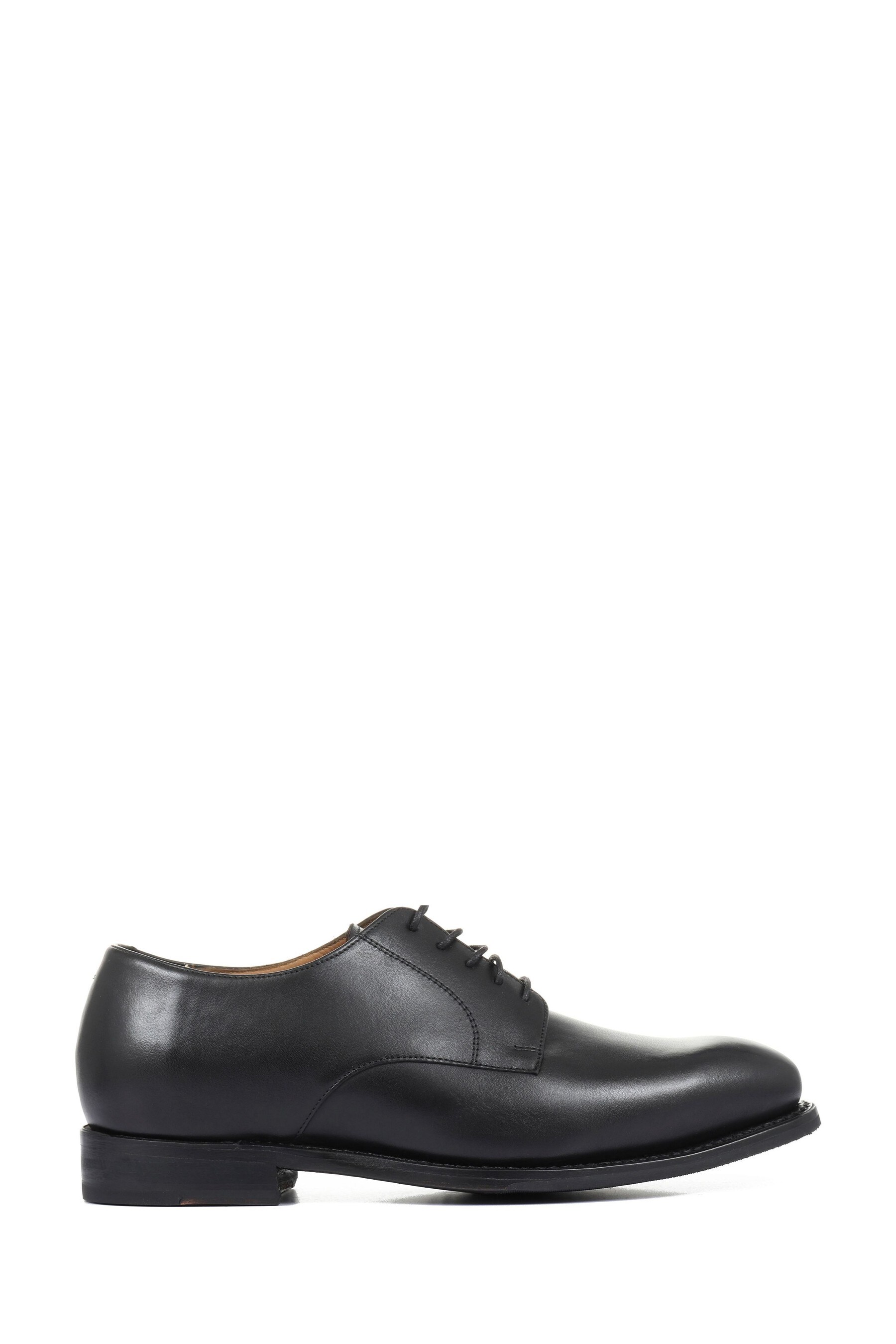 Buy Jones Bootmaker Black Wide Fit Goodyear Welted Men s Leather Derby Shoes from Next Luxembourg