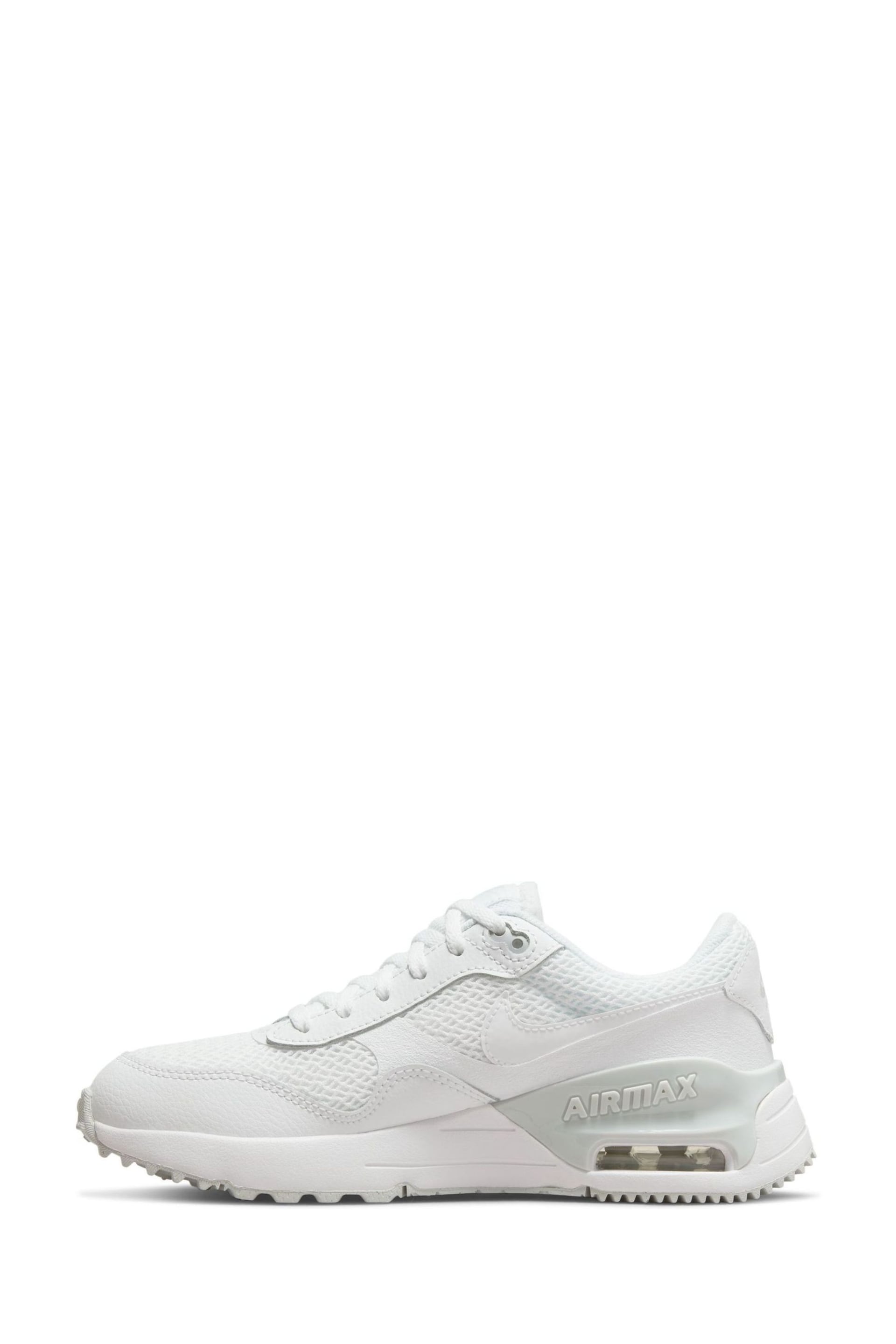 Nike White Youth Air Max SYSTM Trainers - Image 2 of 10