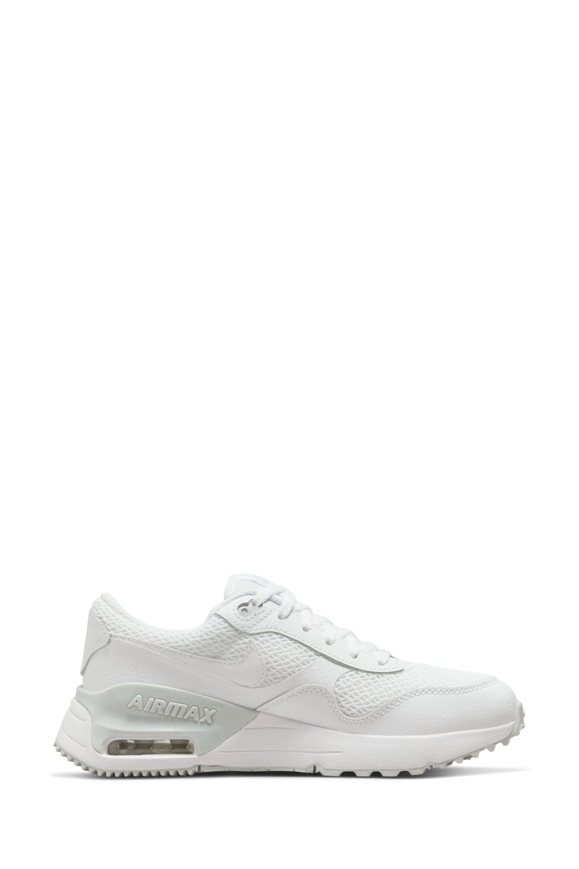 Nike White Youth Air Max SYSTM Trainers - Image 3 of 10