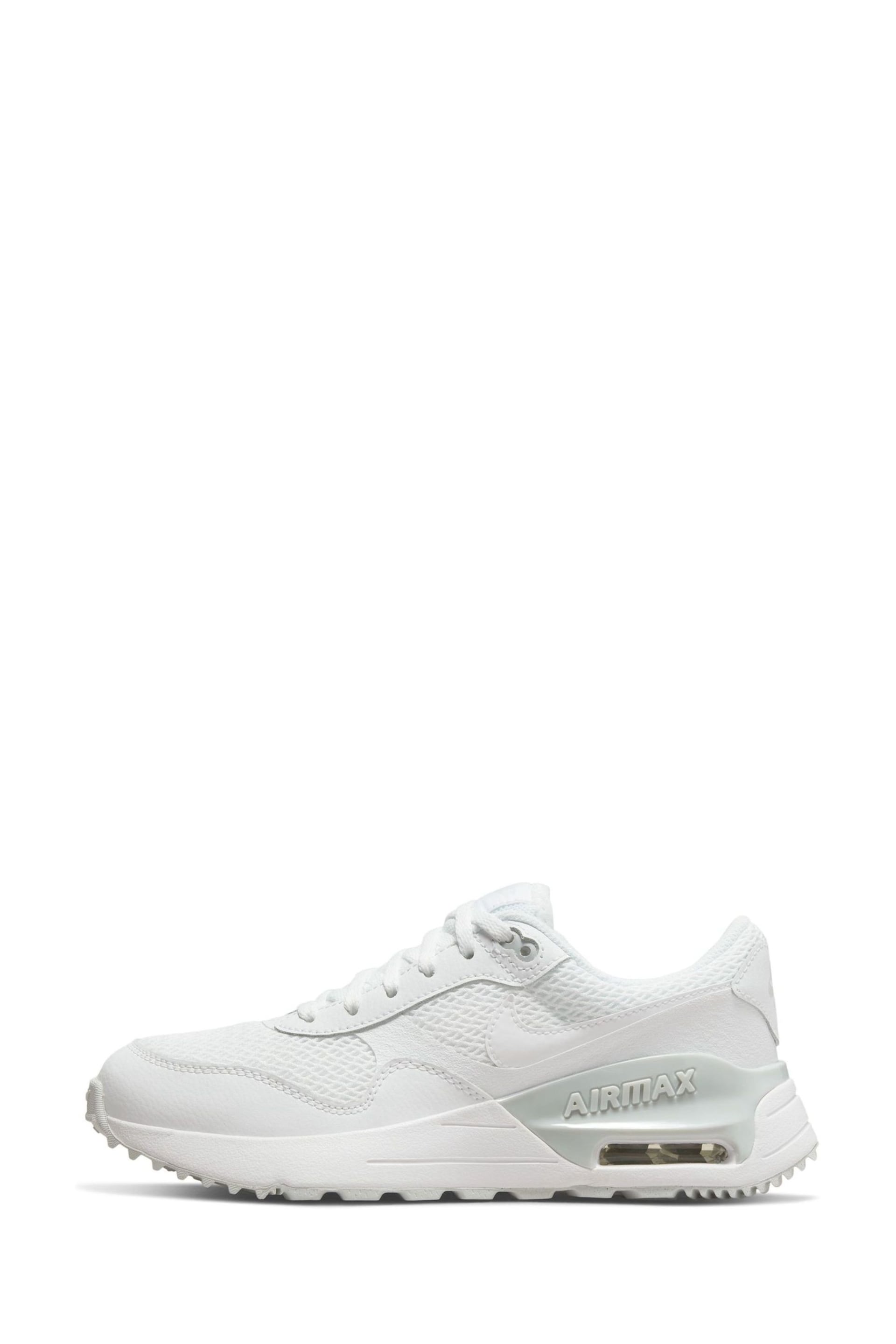 Nike White Youth Air Max SYSTM Trainers - Image 4 of 10