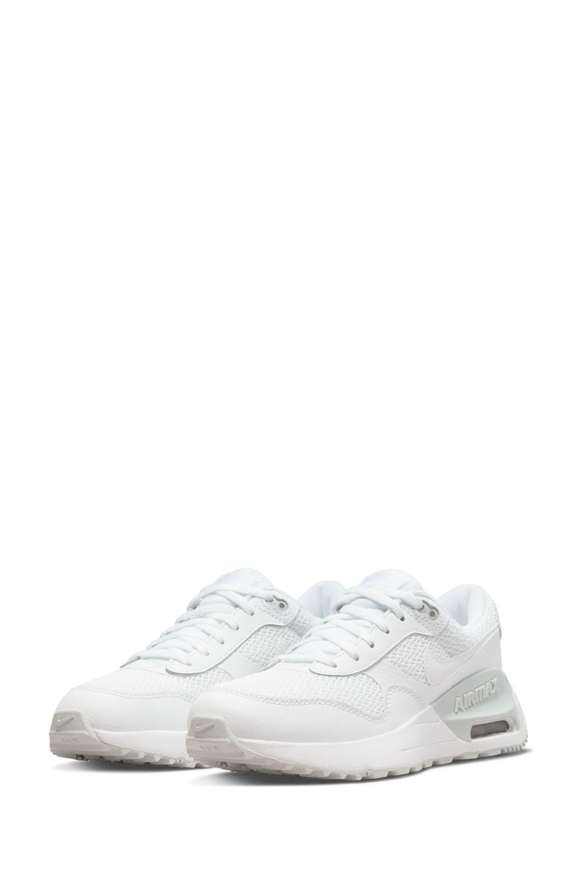 Nike White Youth Air Max SYSTM Trainers - Image 7 of 10