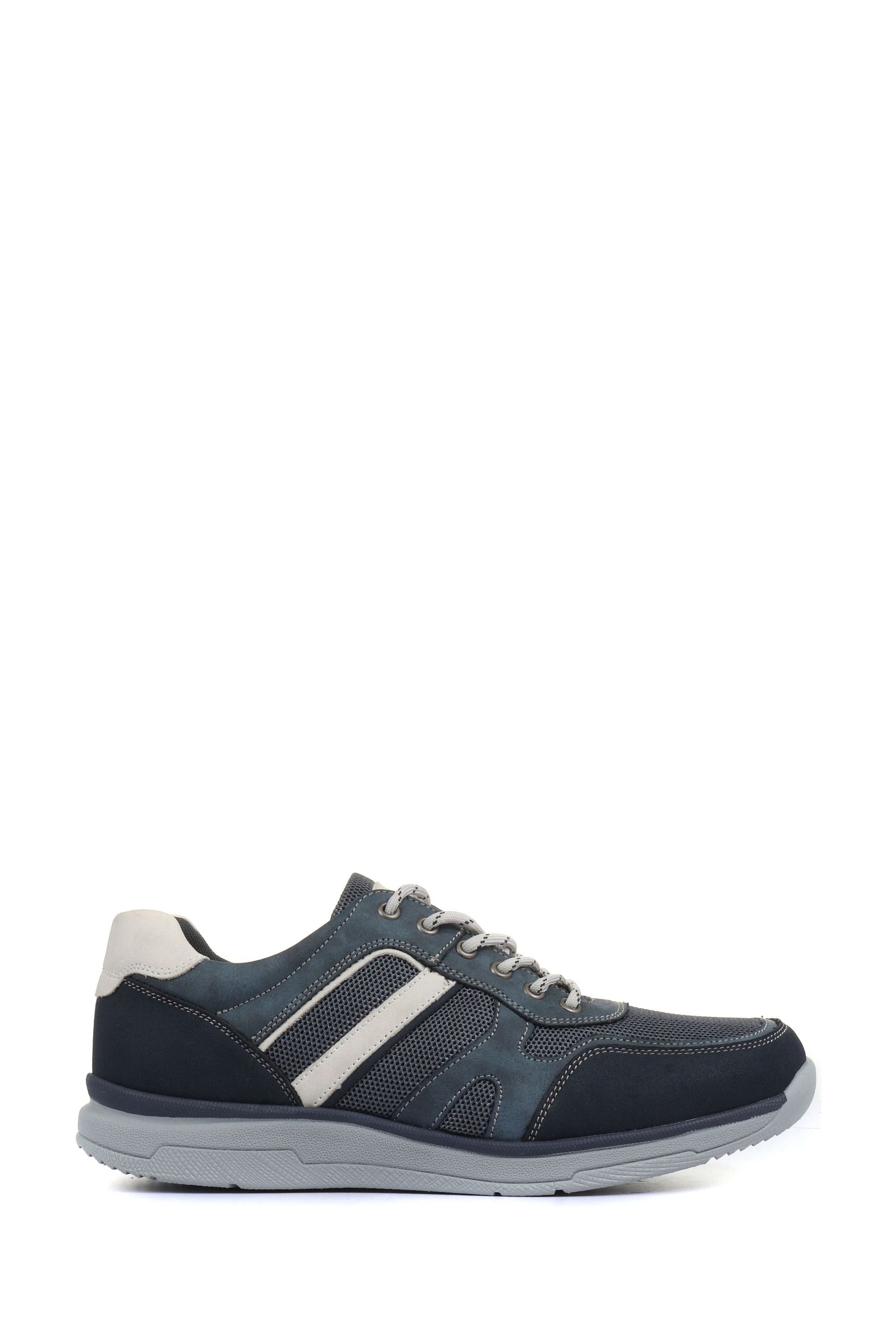 Buy Pavers Blue Mens Wide Fit Trainers from Next Luxembourg