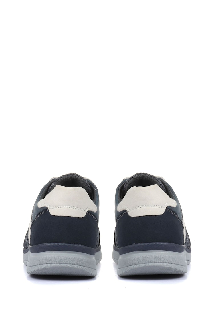 Pavers Blue Mens Wide Fit Trainers - Image 2 of 5