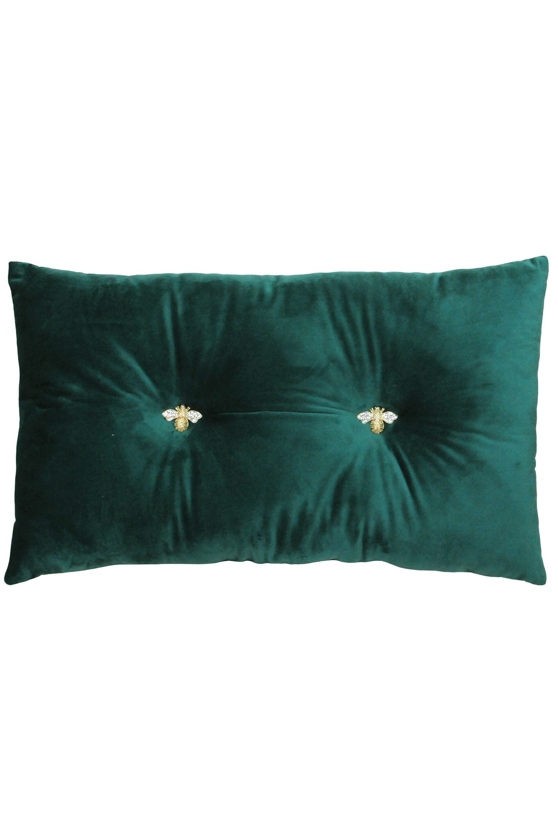 Riva Paoletti Emerald Green Bumble Cushion - Image 1 of 2