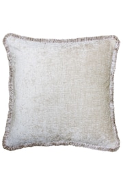 Riva Paoletti Natural Beige Astbury Chenille Polyester Filled Cushion - Image 1 of 2