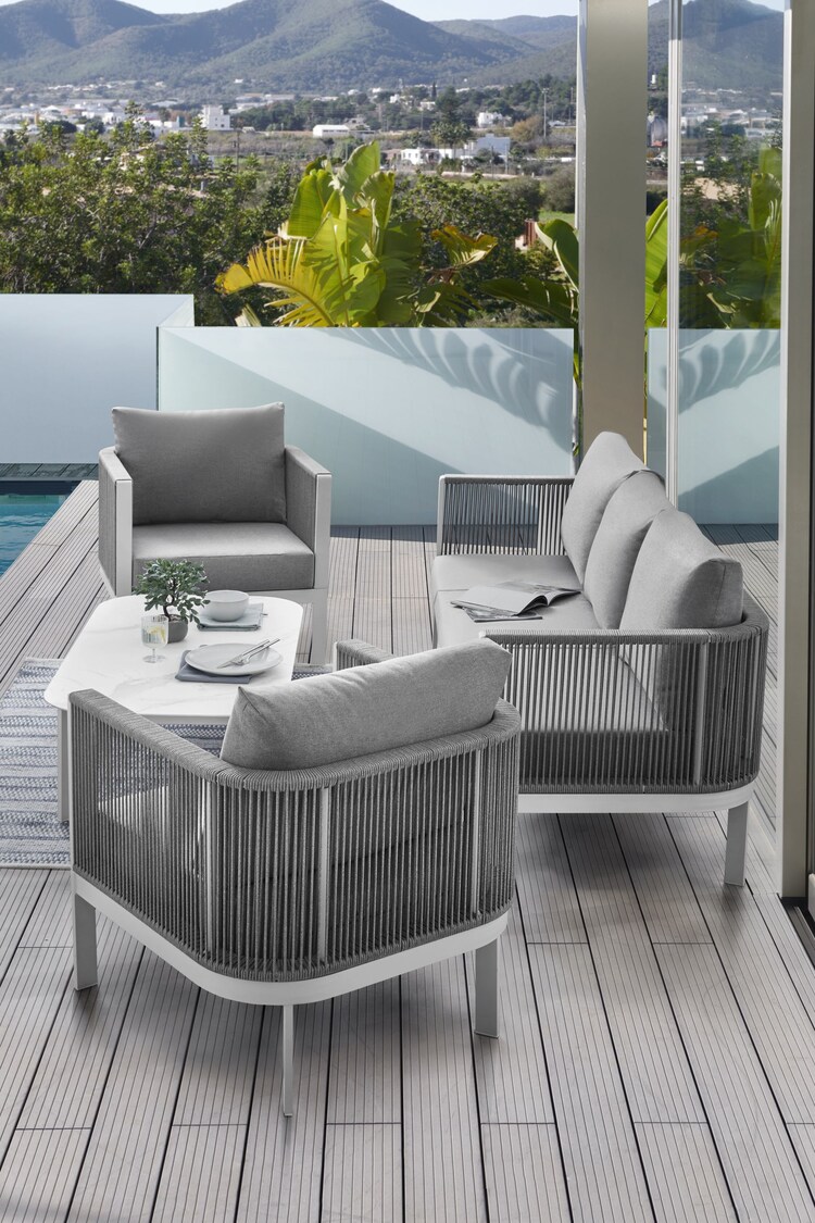 Grey Mauritius Garden 4 Piece Lounge Set - Image 1 of 6