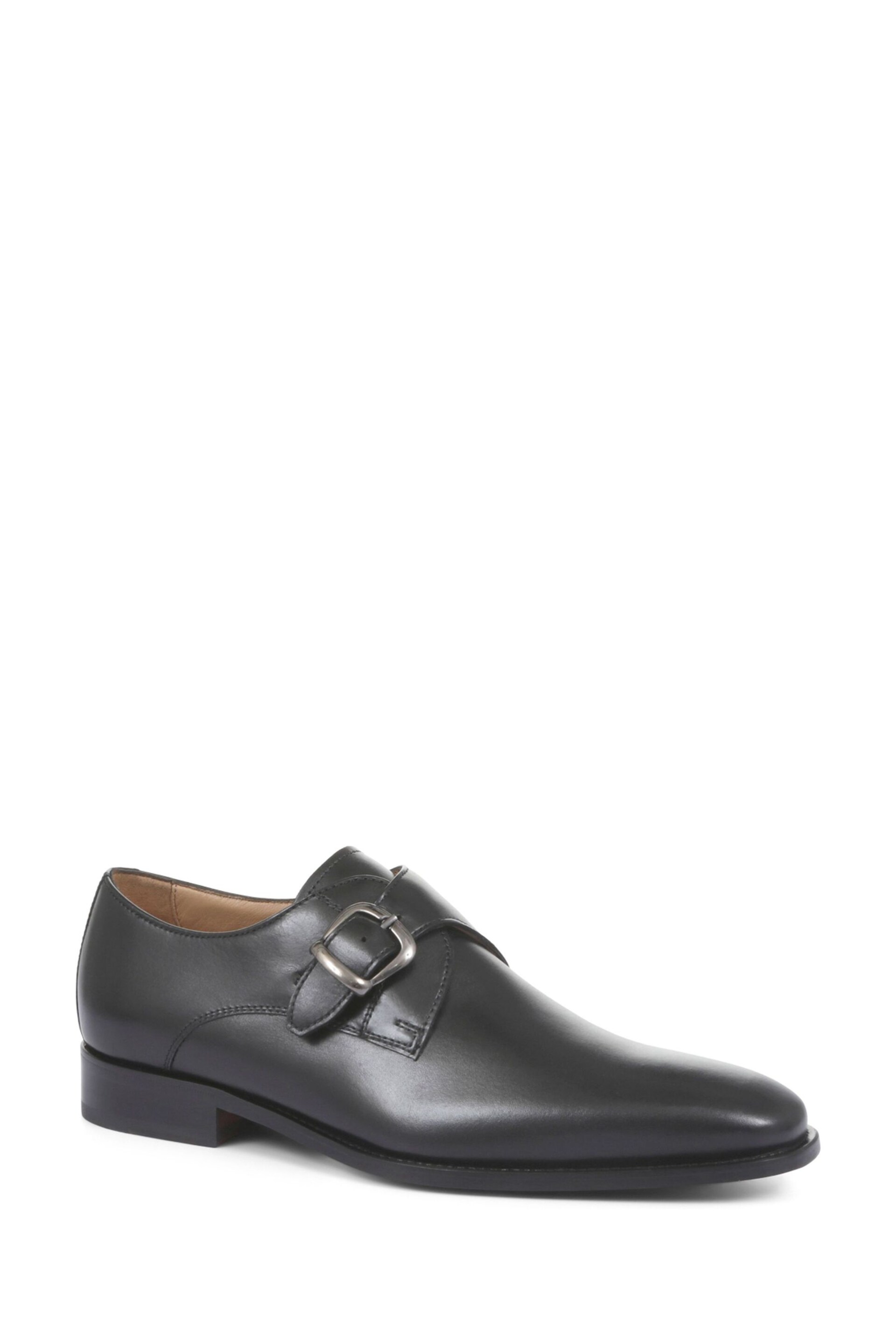 Jones Bootmaker Justin Men's Leather Single Strap Monk Shoes - Image 3 of 6