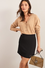 Black A-Line Mini Skirt - Image 2 of 5