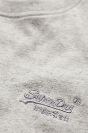 Superdry Grey Organic Cotton Vintage Embroidered T-Shirt - Image 6 of 7