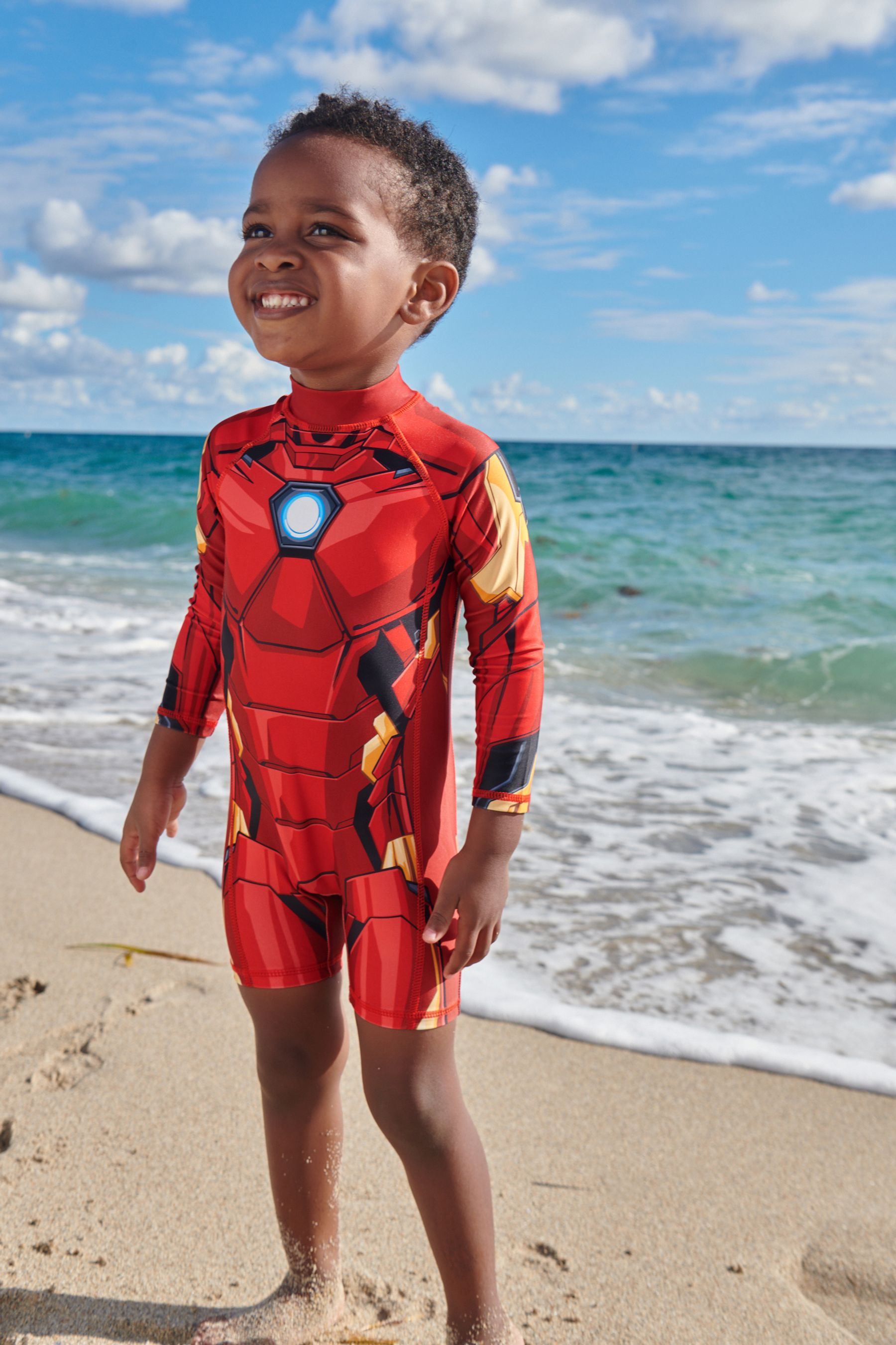 Buy Iron Man Red Sunsafe Swimsuit 3mths 7yrs from the Next UK online shop