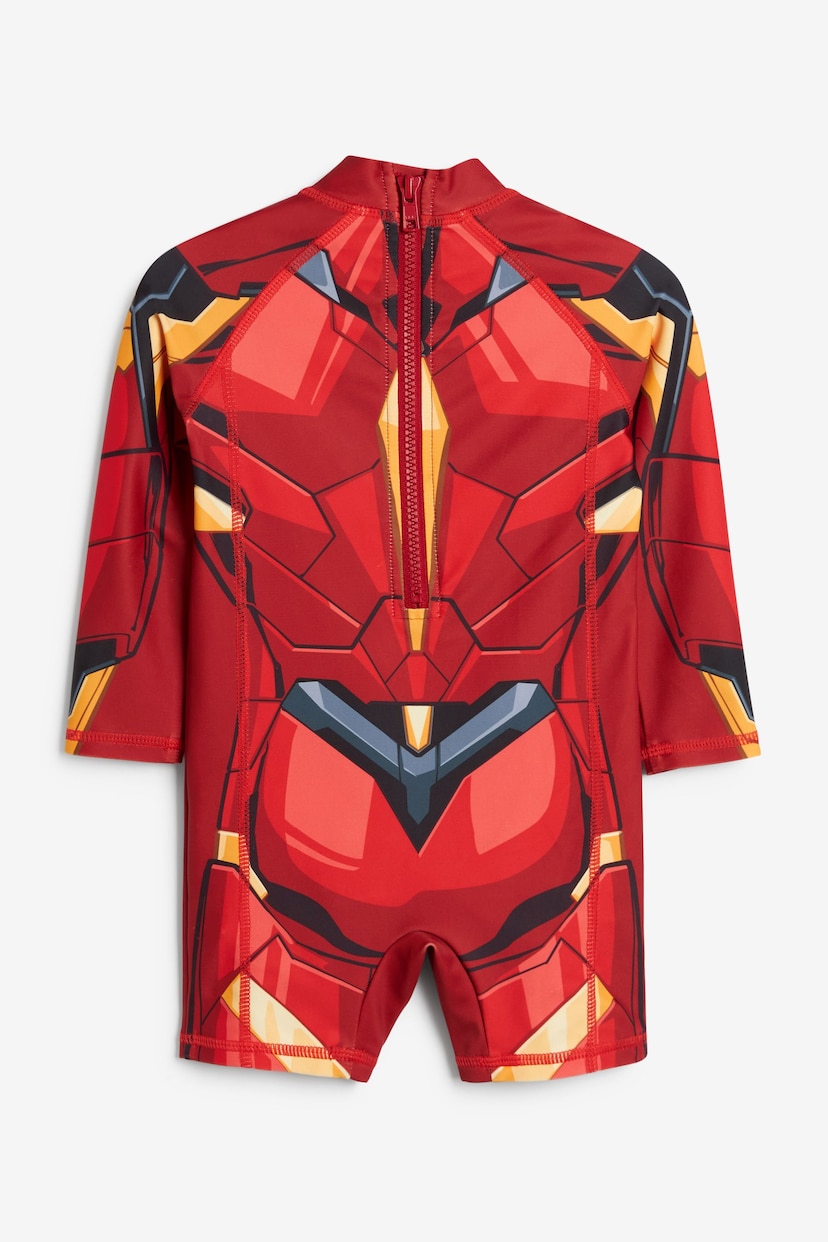 Iron Man Red Sunsafe Swimsuit (3mths-8yrs) - Image 6 of 8