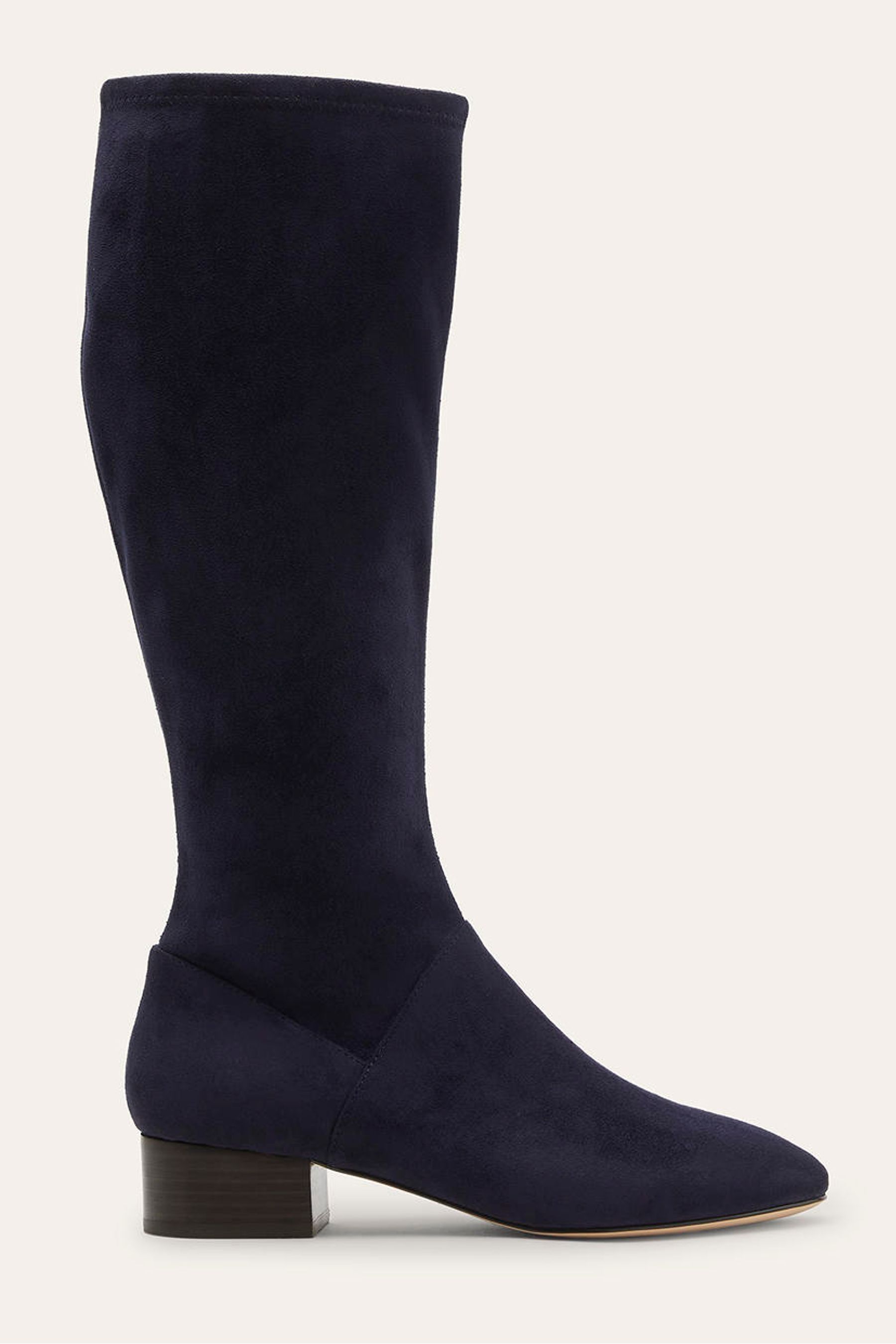 Round toe stretch boots top