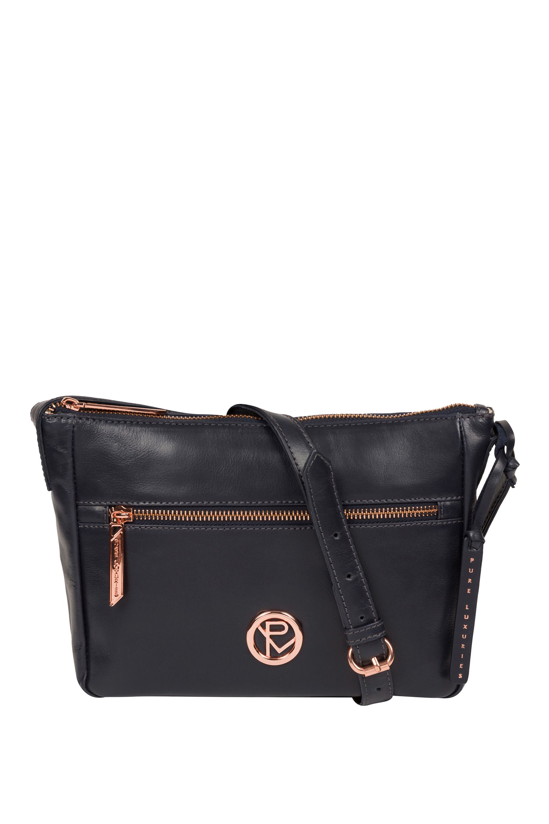Buy Pure Luxuries London Matisse Leather Cross Body Bag from Next Luxembourg