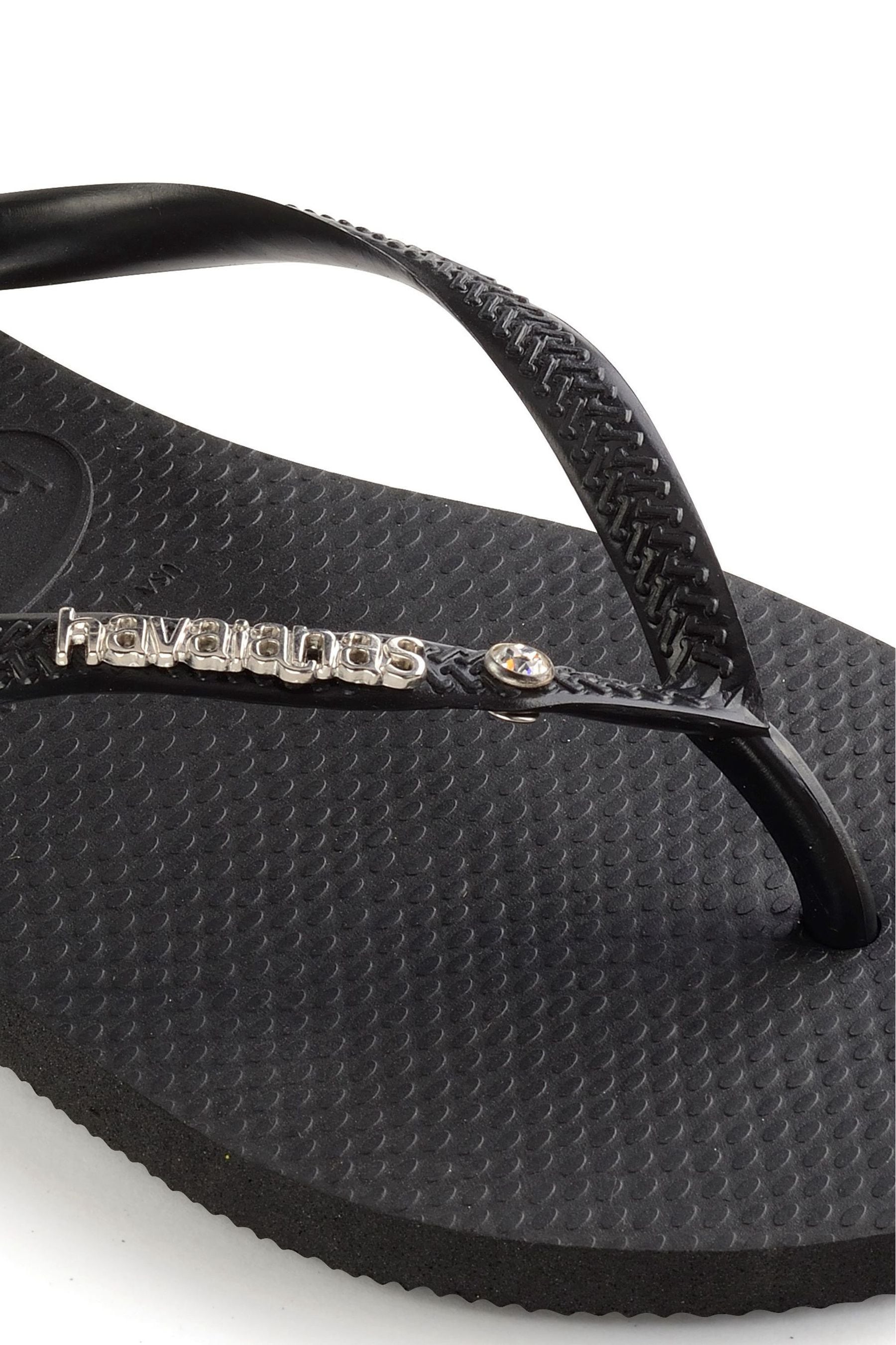 Buy Havaianas Slim Metal Logo Crystal Flip Flops from Next Luxembourg