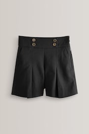 Black High Waisted Shorts (3-16yrs) - Image 4 of 6