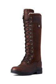 Ariat Brown Wythburn Tall Waterproof Lace Up Boots - Image 2 of 6