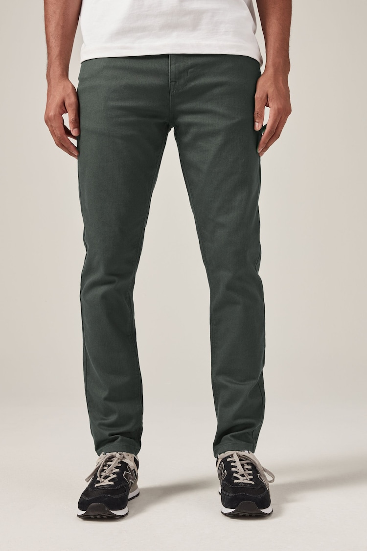 Charcoal Skinny Fit Classic Stretch Jeans - Image 1 of 12