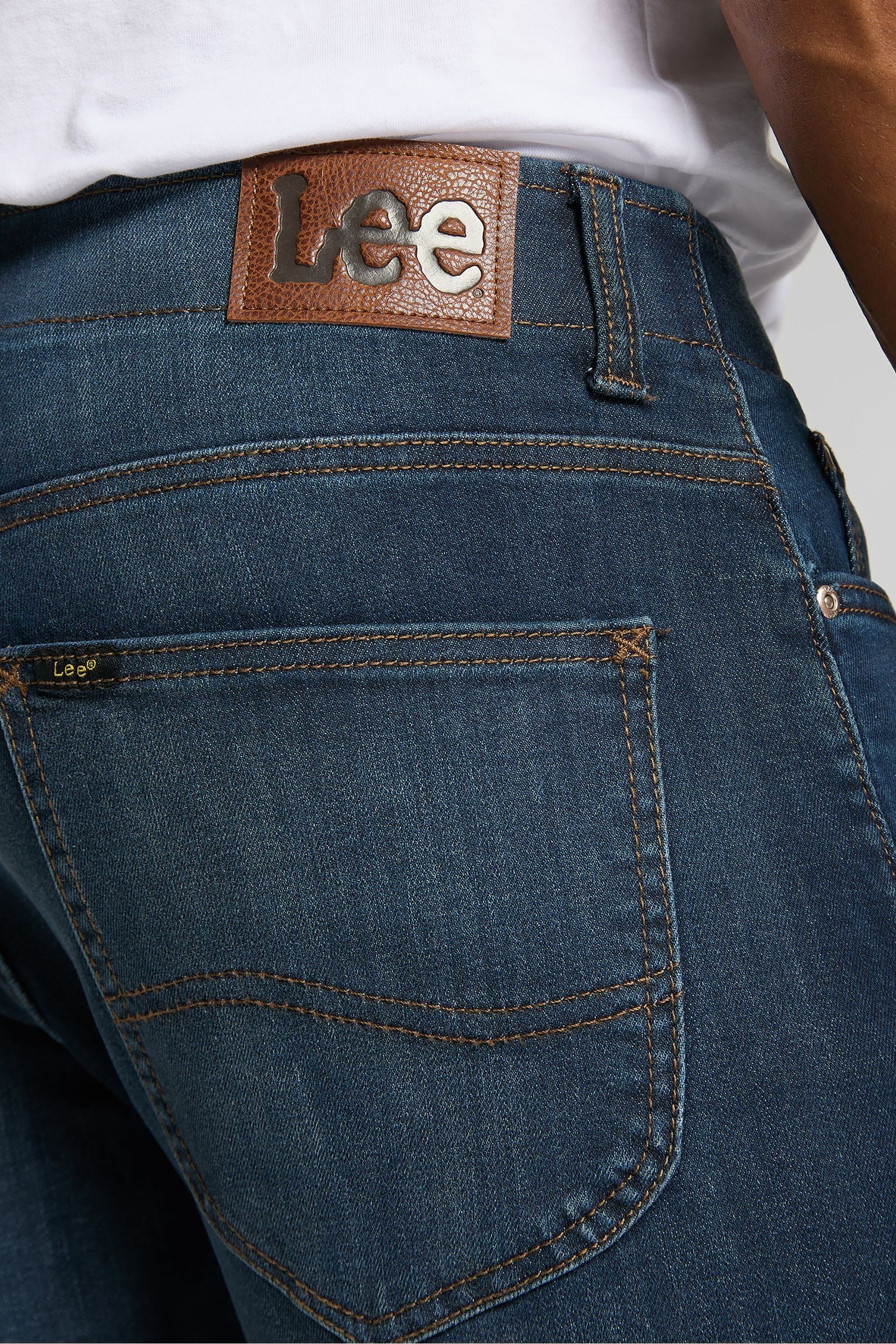 Buy Lee Mid Blue Denim Lee Slim Fit MVP Jeans from Next Canada