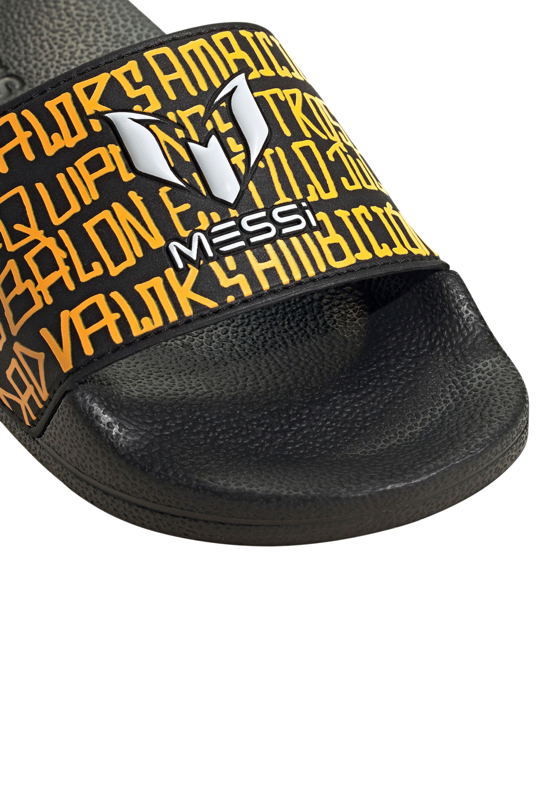 Buy adidas Black Kids Messi Adilette Youth Slides from Next Ireland