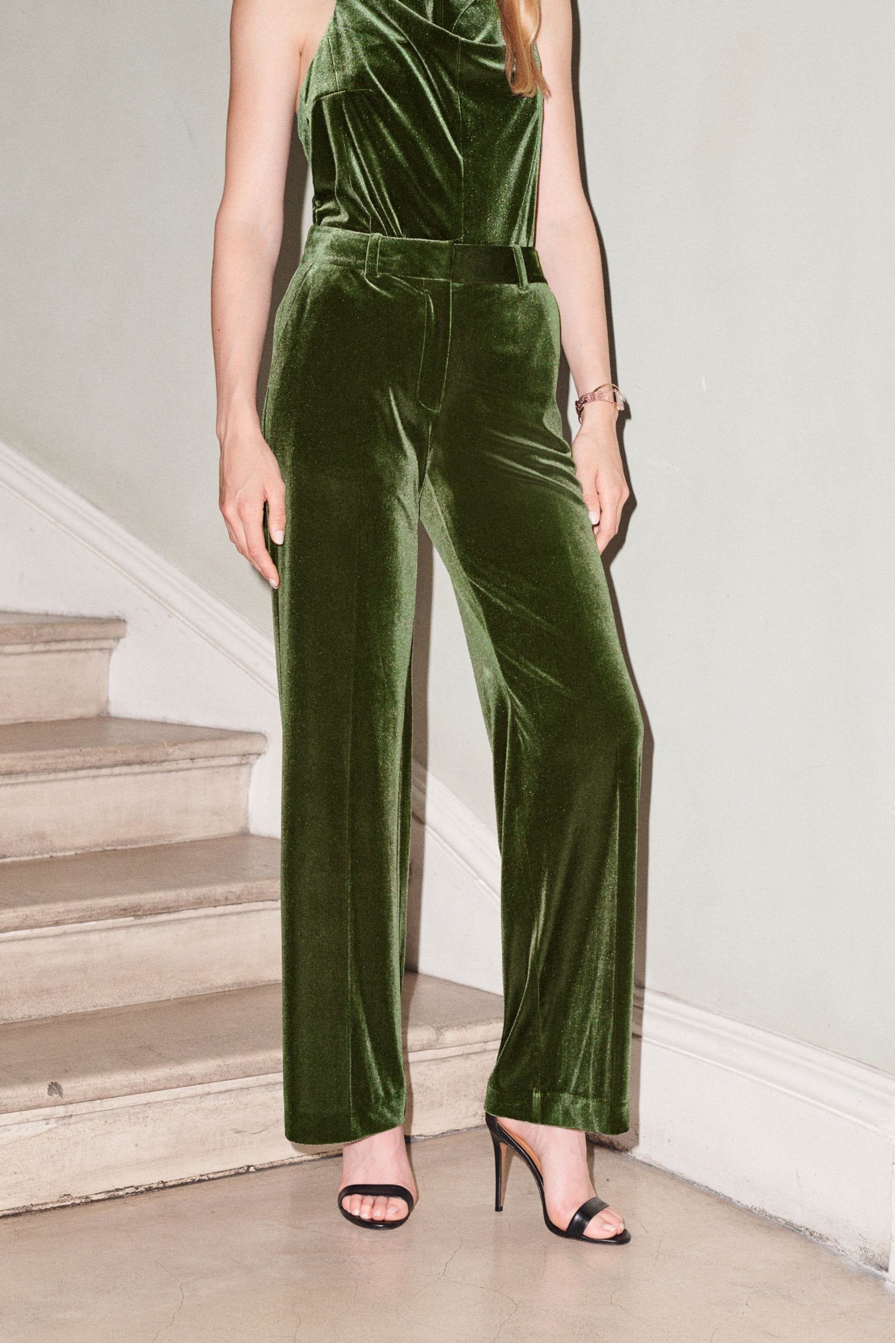 Next womens velvet trousers discount