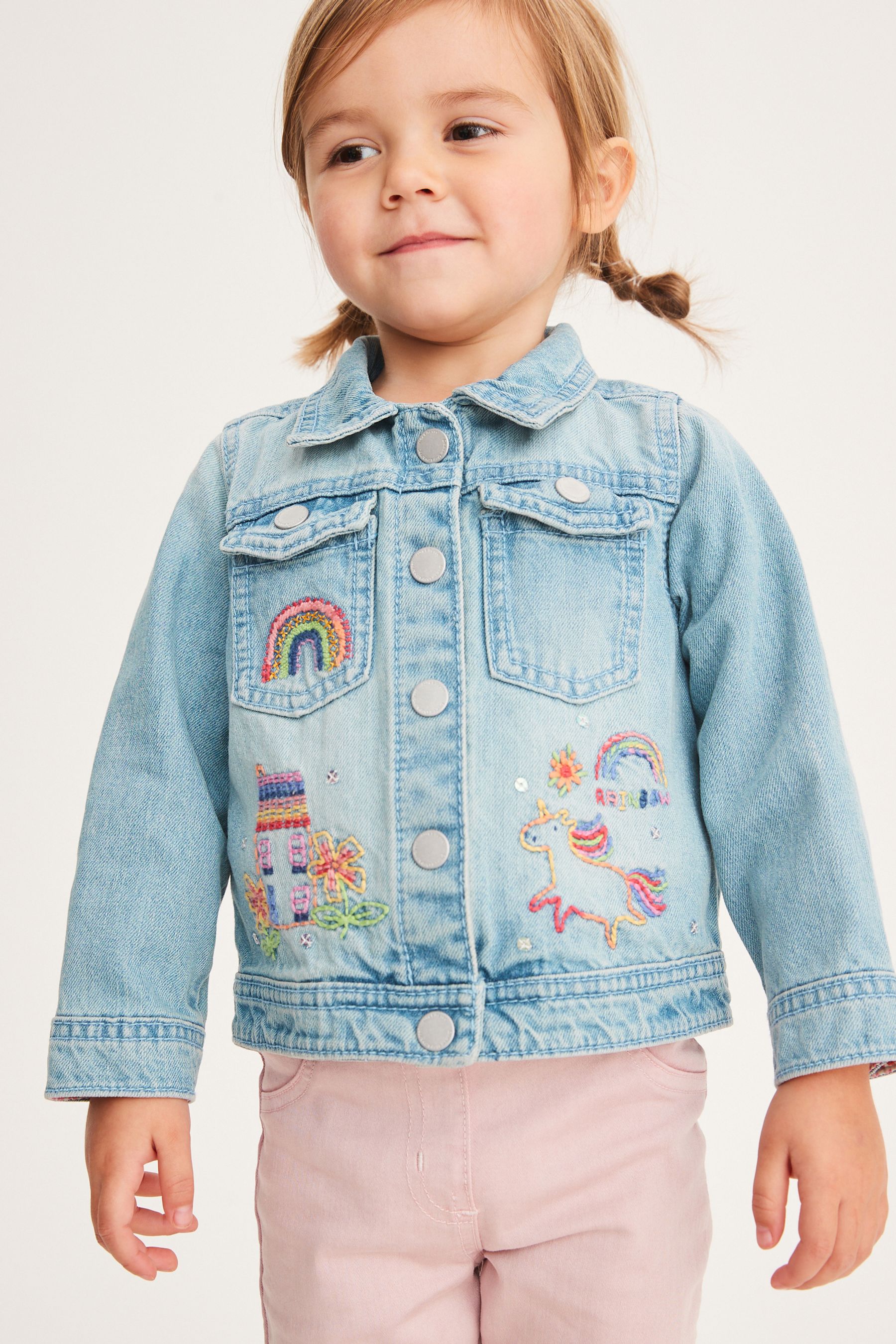 Denim jacket with unicorn new arrivals