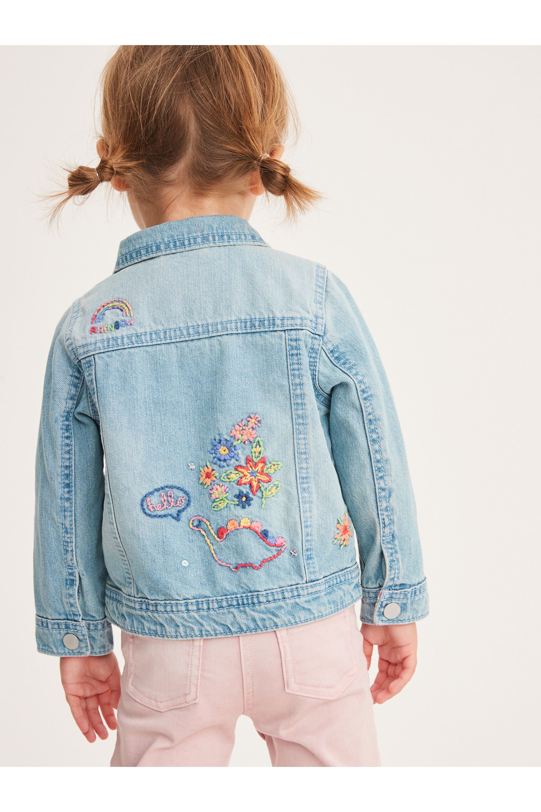 Acheter Bleu moyen Veste en jean brodee licorne 3 mois 7 ans from Next Luxembourg