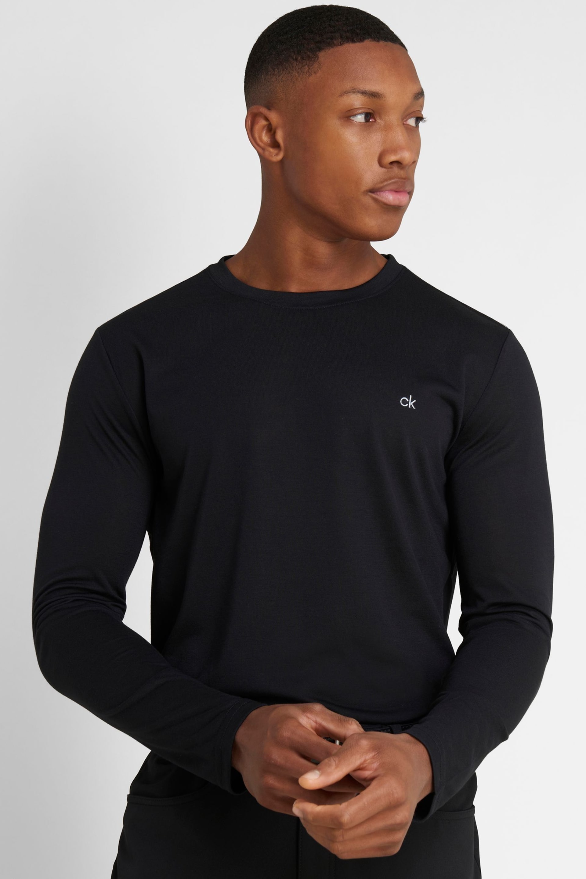 Calvin Klein Golf Assorted Long Sleeve T-Shirts 3 Pack - Image 3 of 9