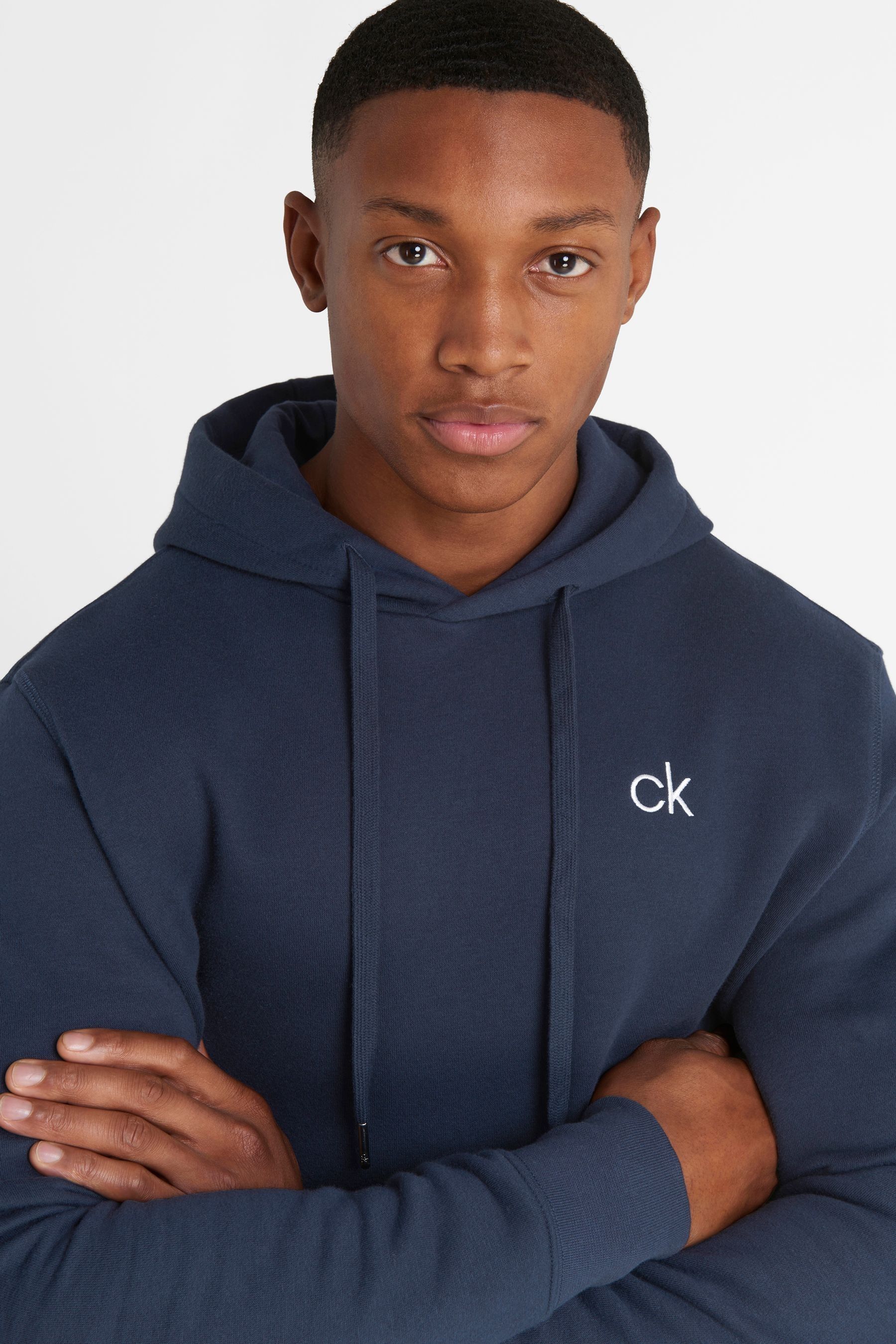Navy blue calvin klein hoodie cheap