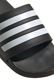 adidas Black Sportswear Adilette Comfort Sandals - Image 7 of 8